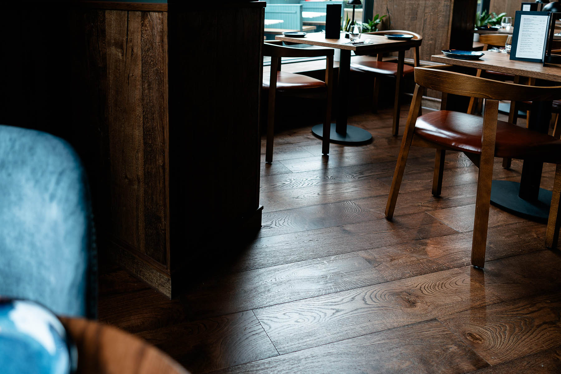 Premium oak plank floor with natural tones and rustic charm
