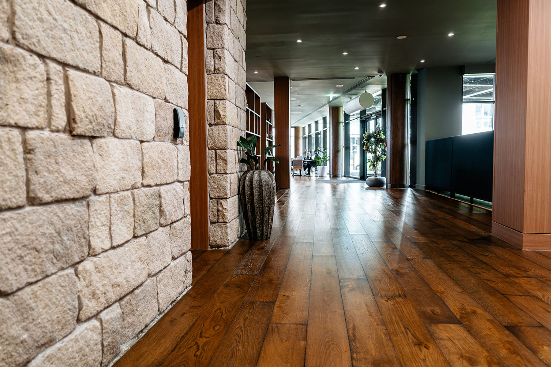 JackEvie Antique Collection flooring in Bramley’s Restaurant Nottingham.