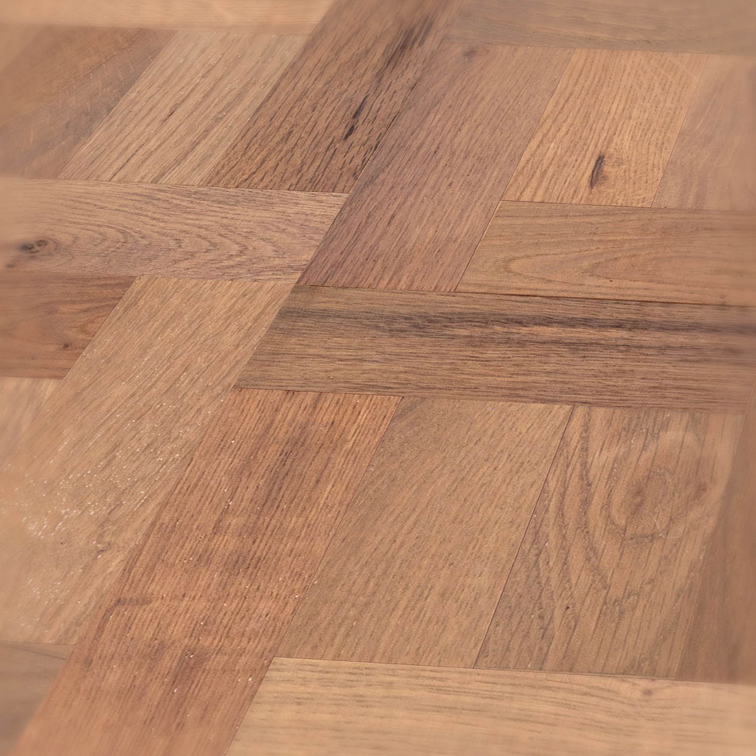 Clifford Brook - basket-woven parquet floor close-up