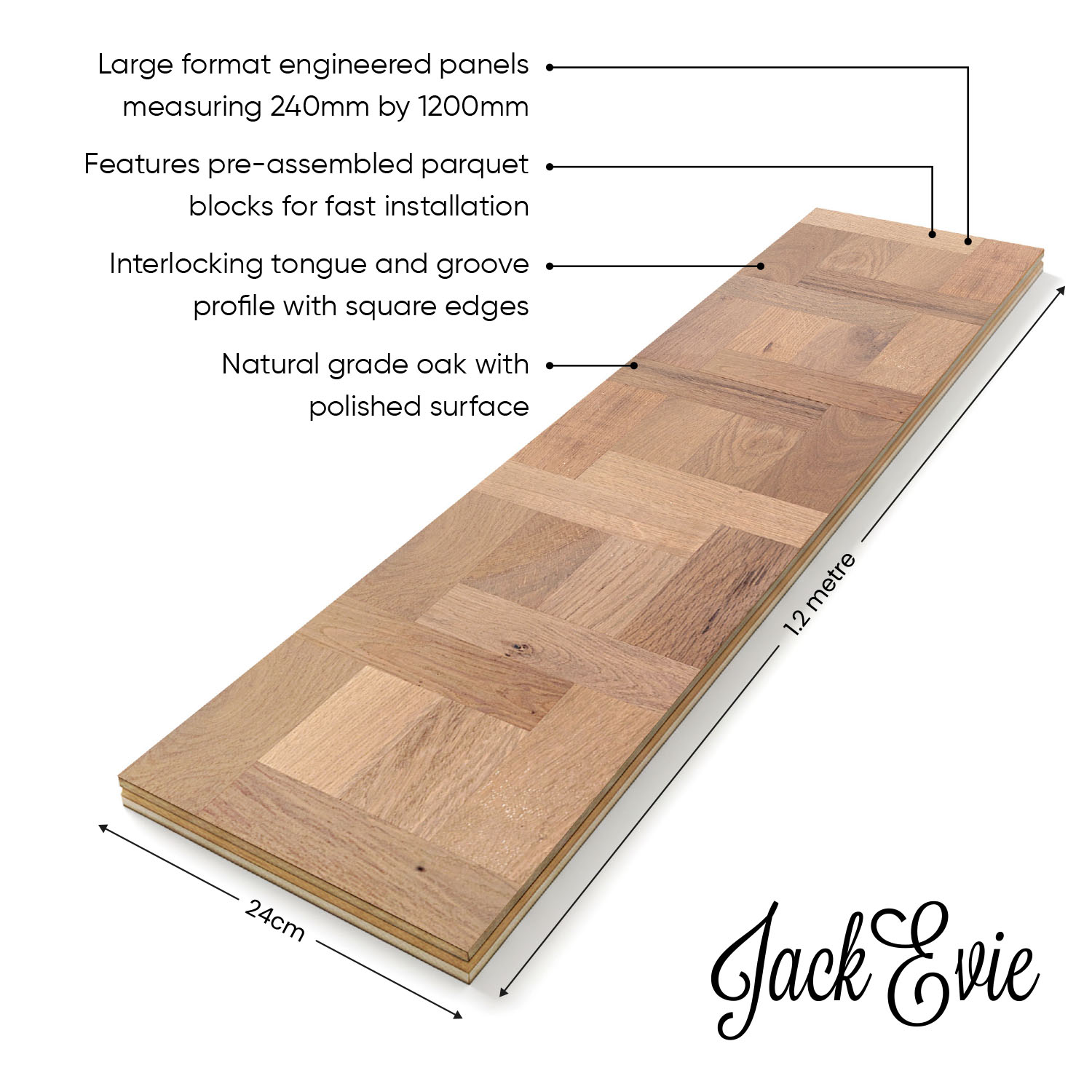 Clifford Brook - Geometric Engineered Wood Floor Diagram