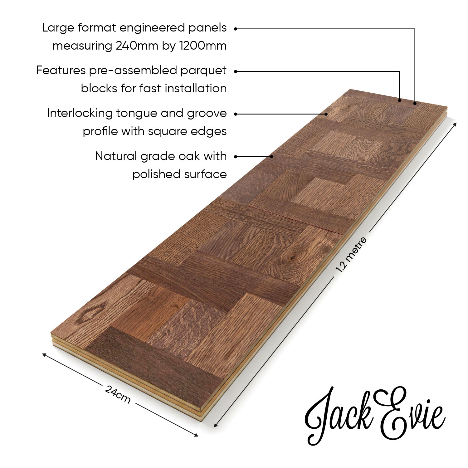 Eltoft Close - Geometric Engineered Wood Floor Diagram