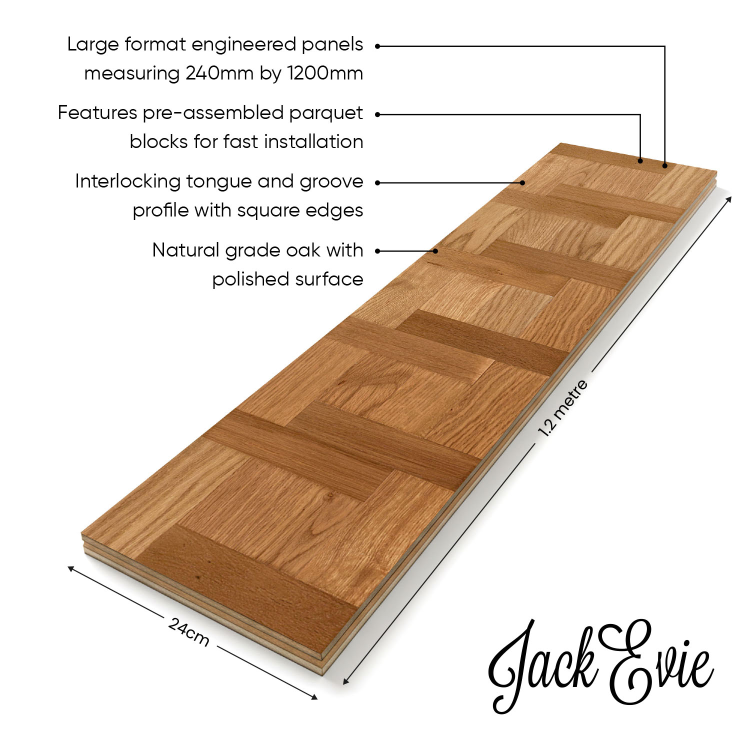 Fitzwilliam Lane - Geometric Engineered Wood Floor Diagram
