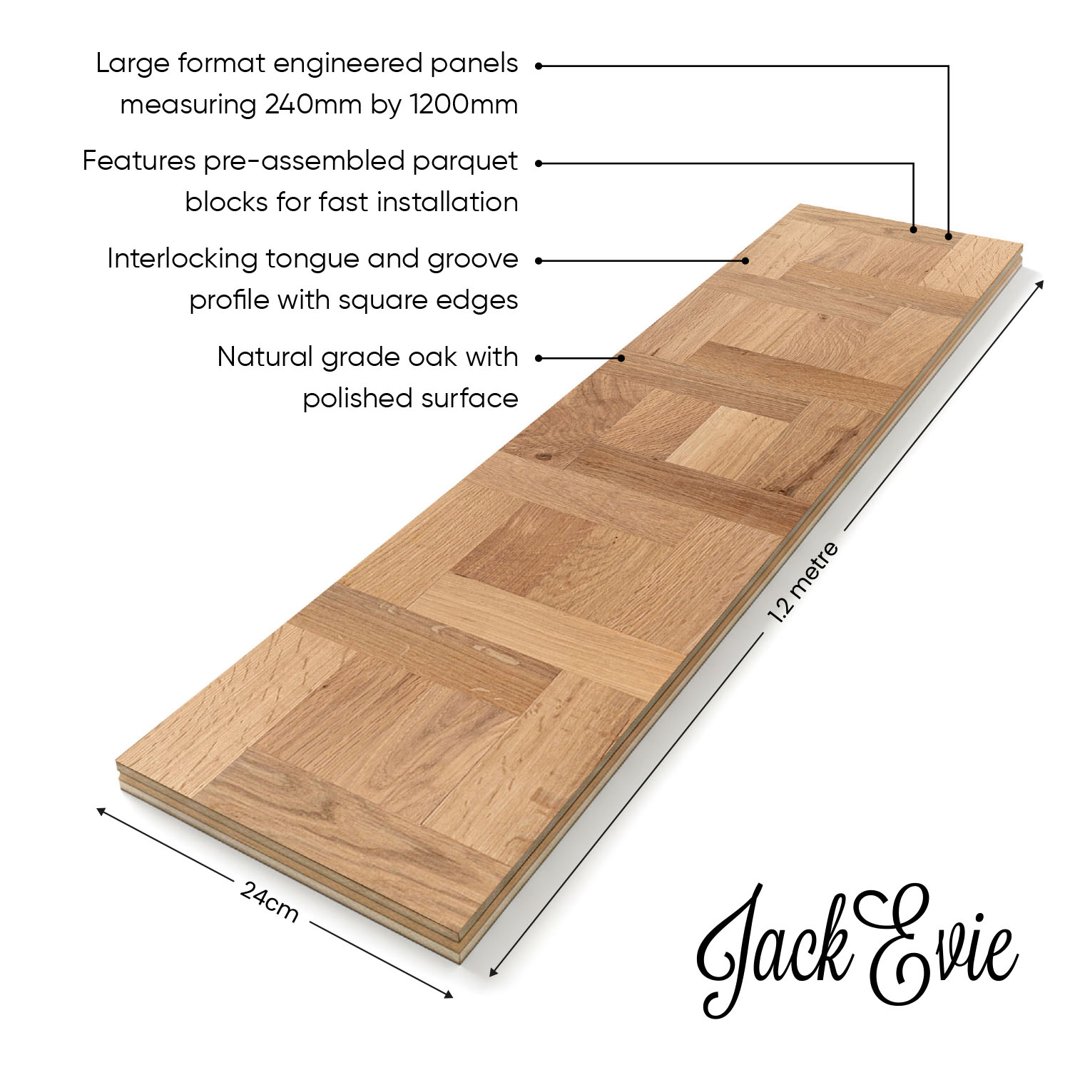 Lords Grange - Geometric Engineered Wood Floor Diagram
