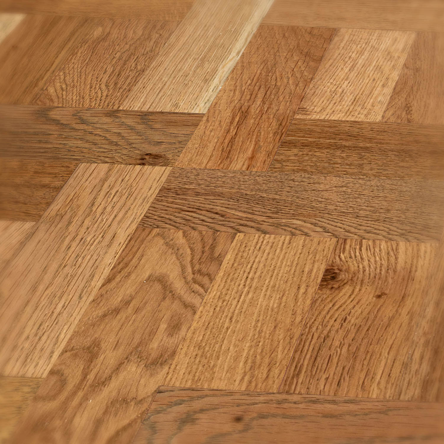 Newfield Square - basket-woven parquet floor close-up