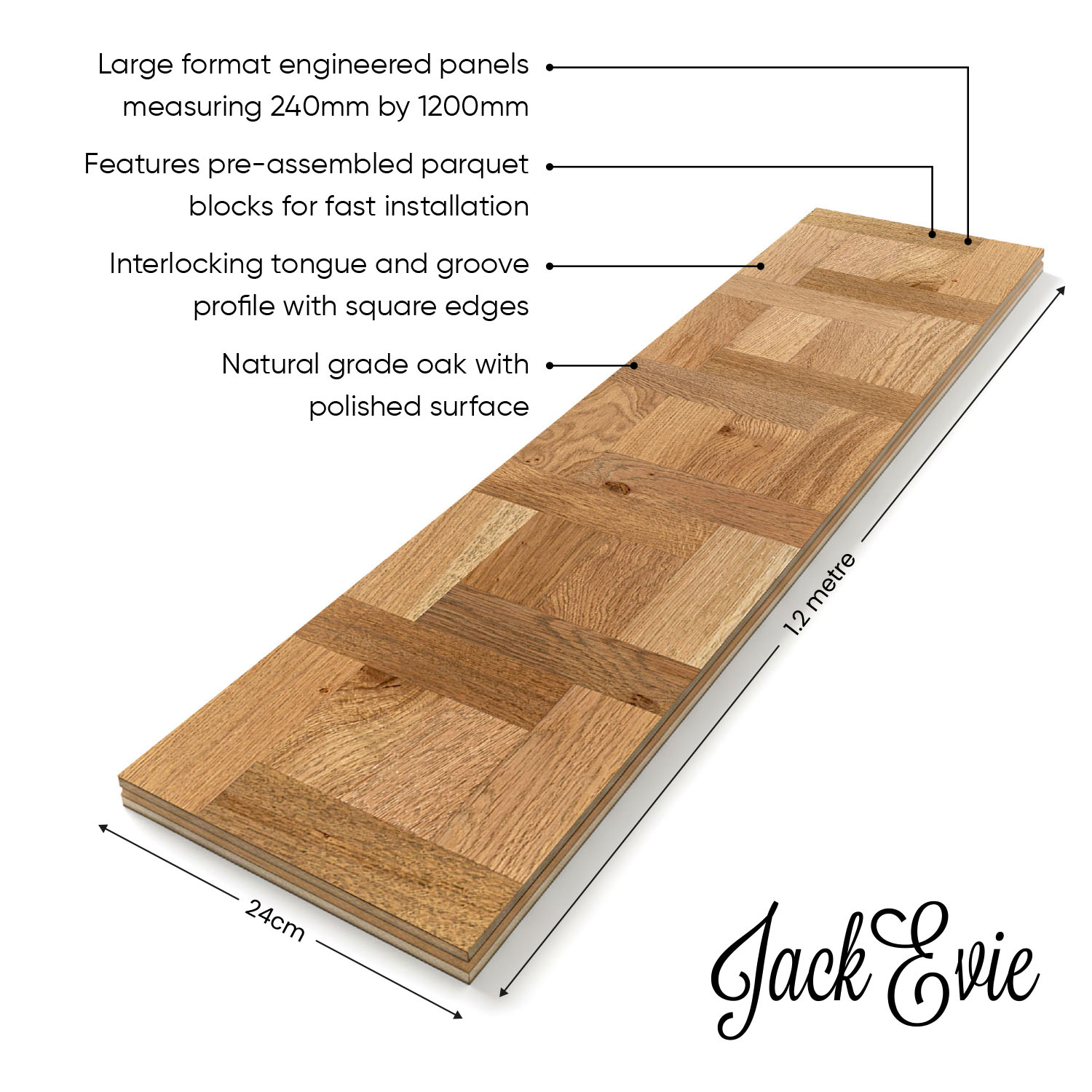 Newfield Square - Geometric Engineered Wood Floor Diagram