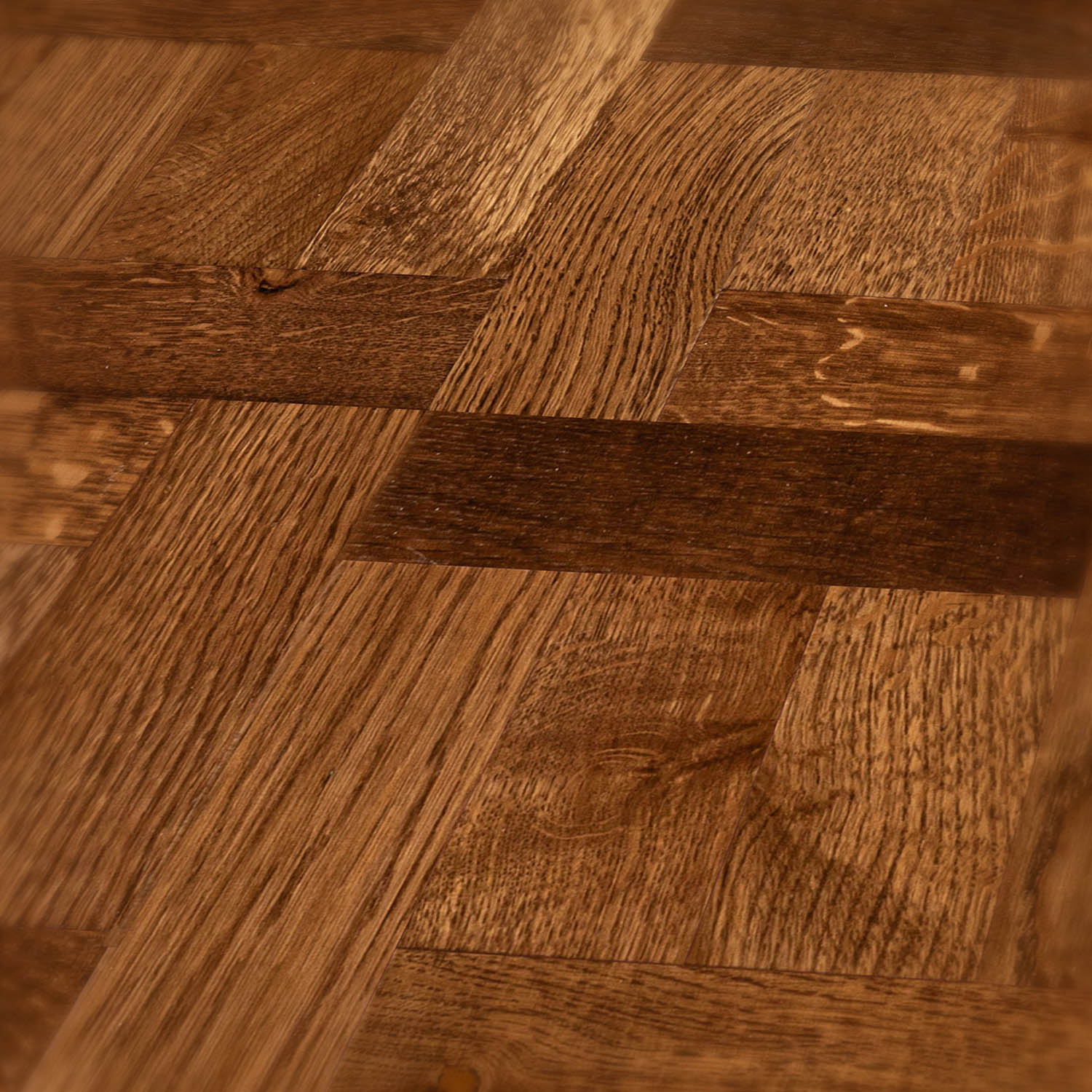 Suffolk Rise - basket-woven parquet floor close-up