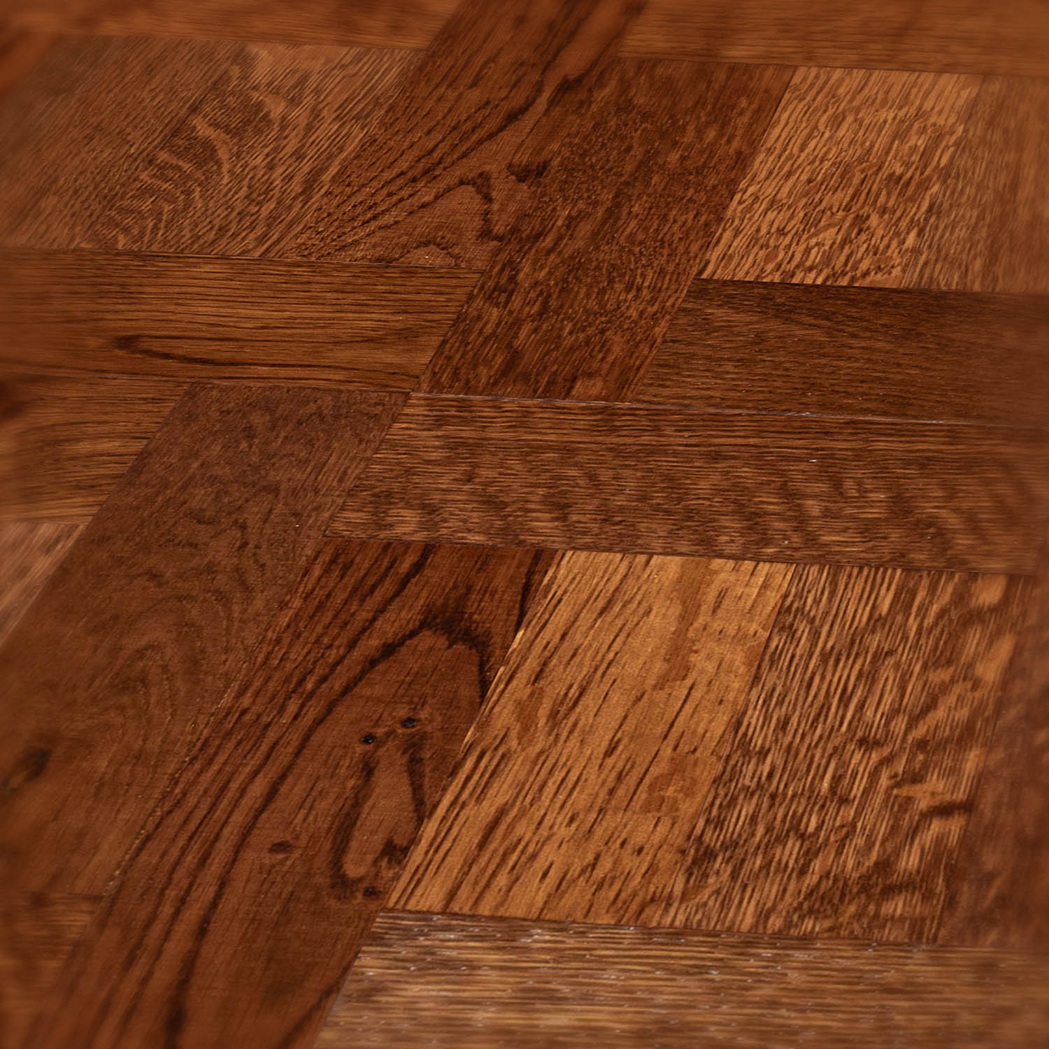 Whitebeam Drive - basket-woven parquet floor close-up