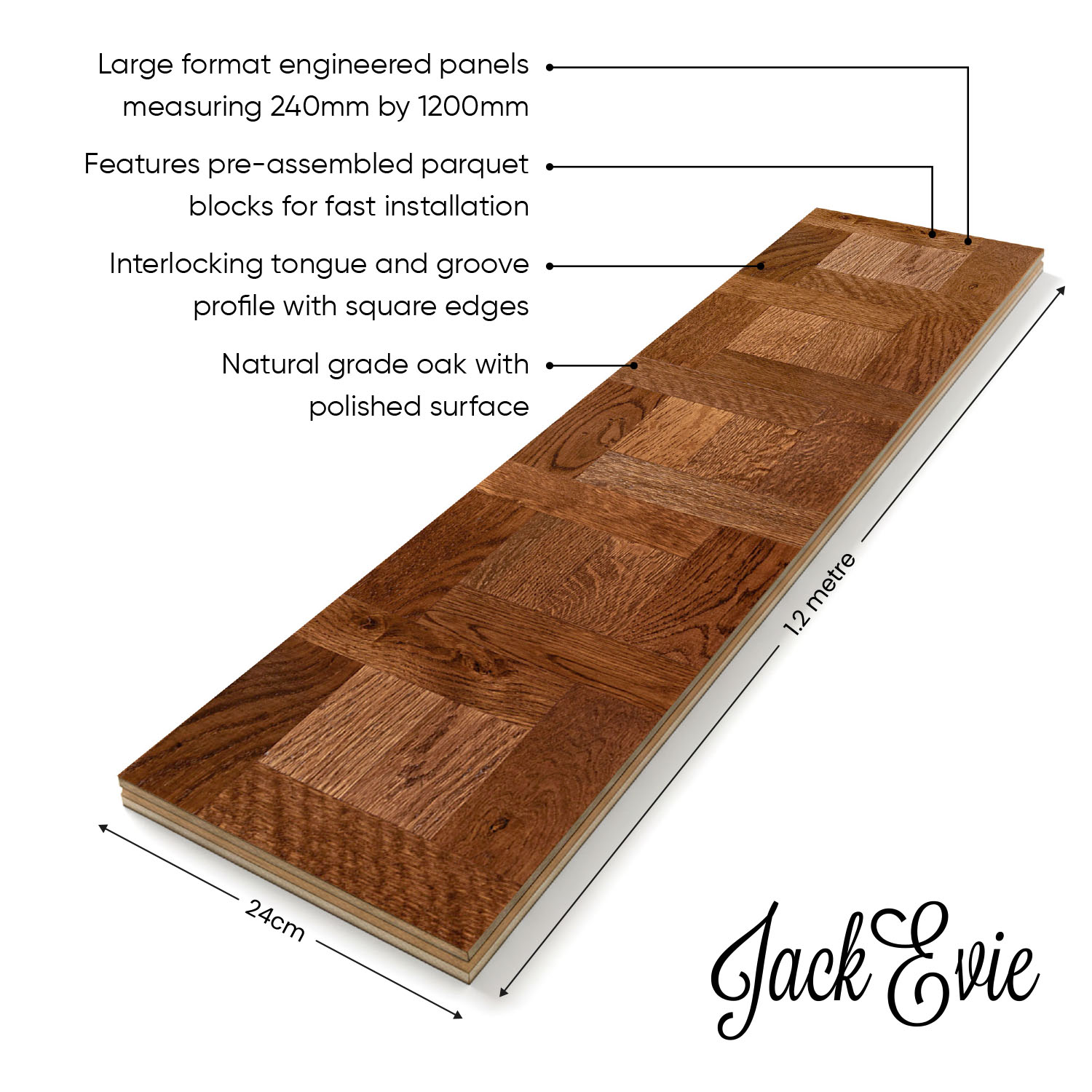 Whitebeam Drive - Geometric Engineered Wood Floor Diagram