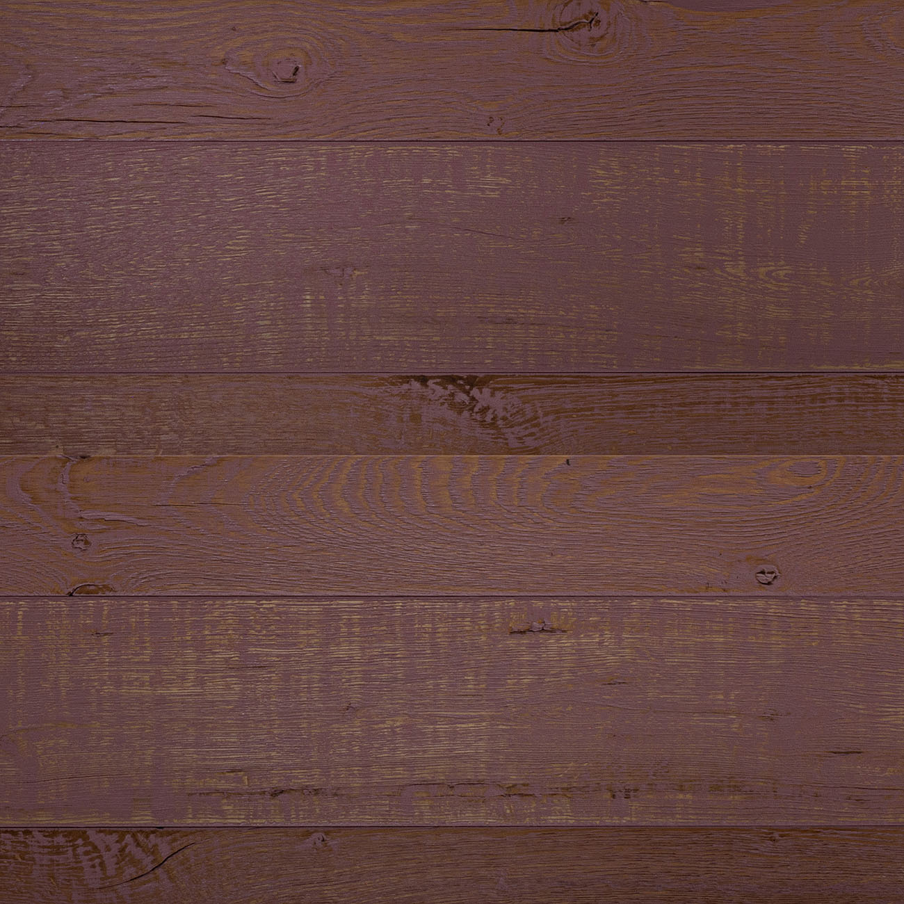 Engineered oak ceiling cladding in Buxton Forge plum finish.