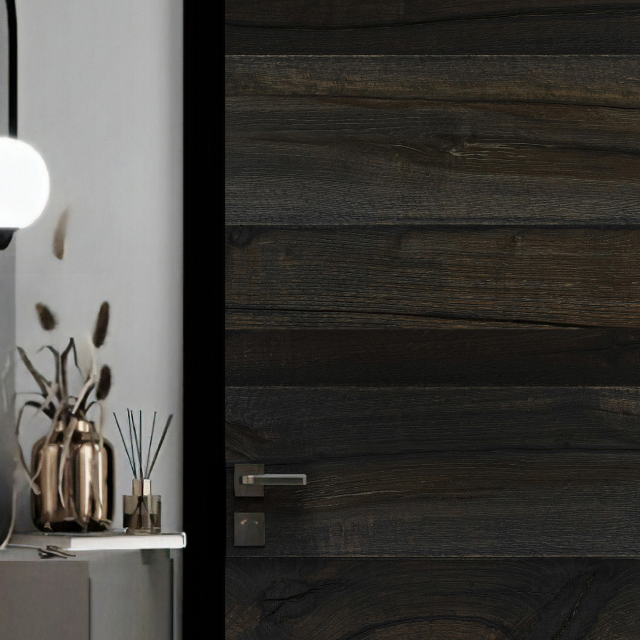 Ewden Close oak cladding panels for dramatic hospitality interiors.
