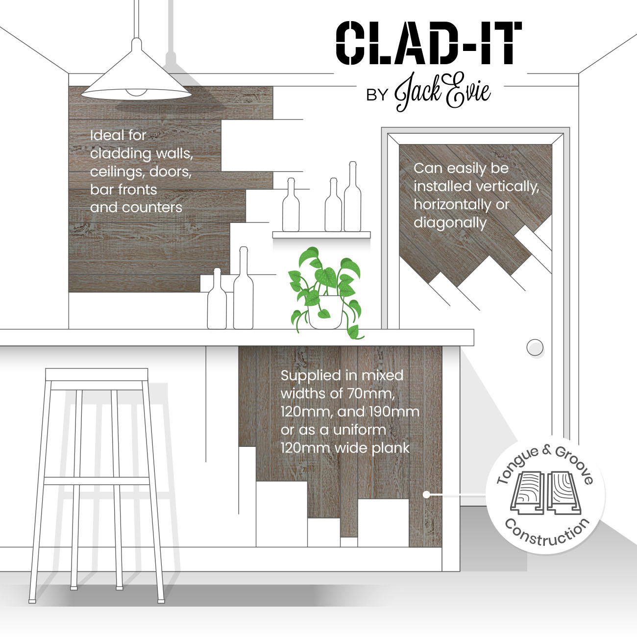 Hudson Boulevard oak cladding panels diagram.