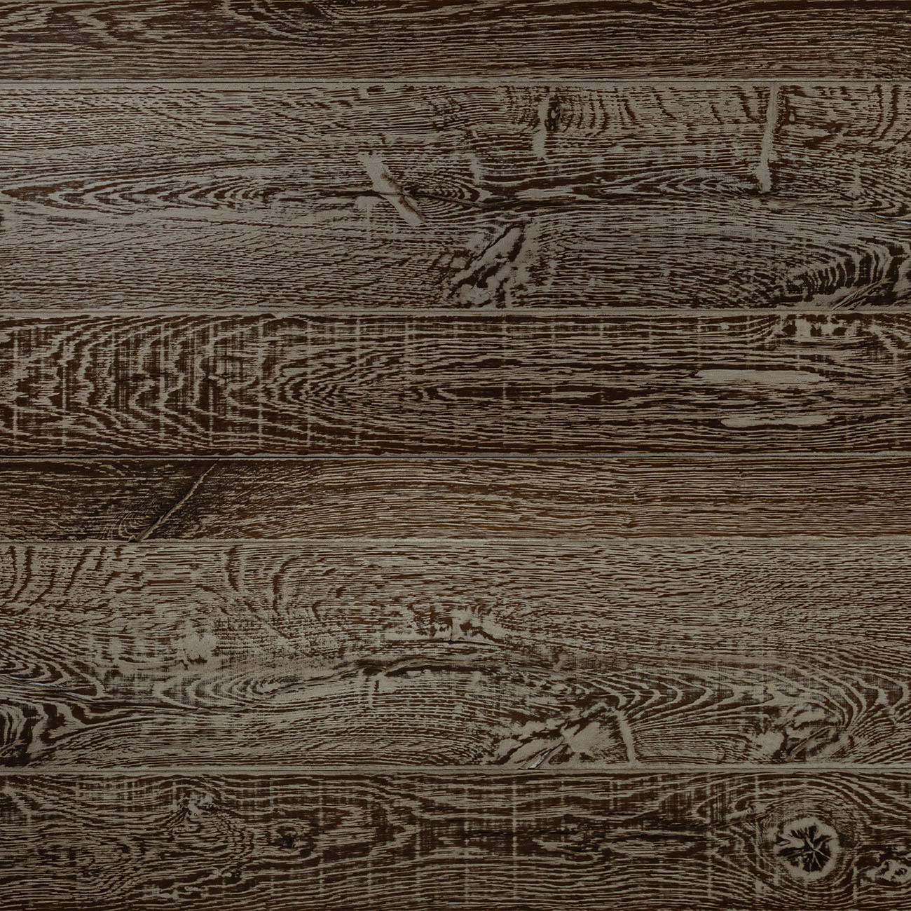 Merchant Place wall cladding in rich earthy browns with a chalky white reactive stain.