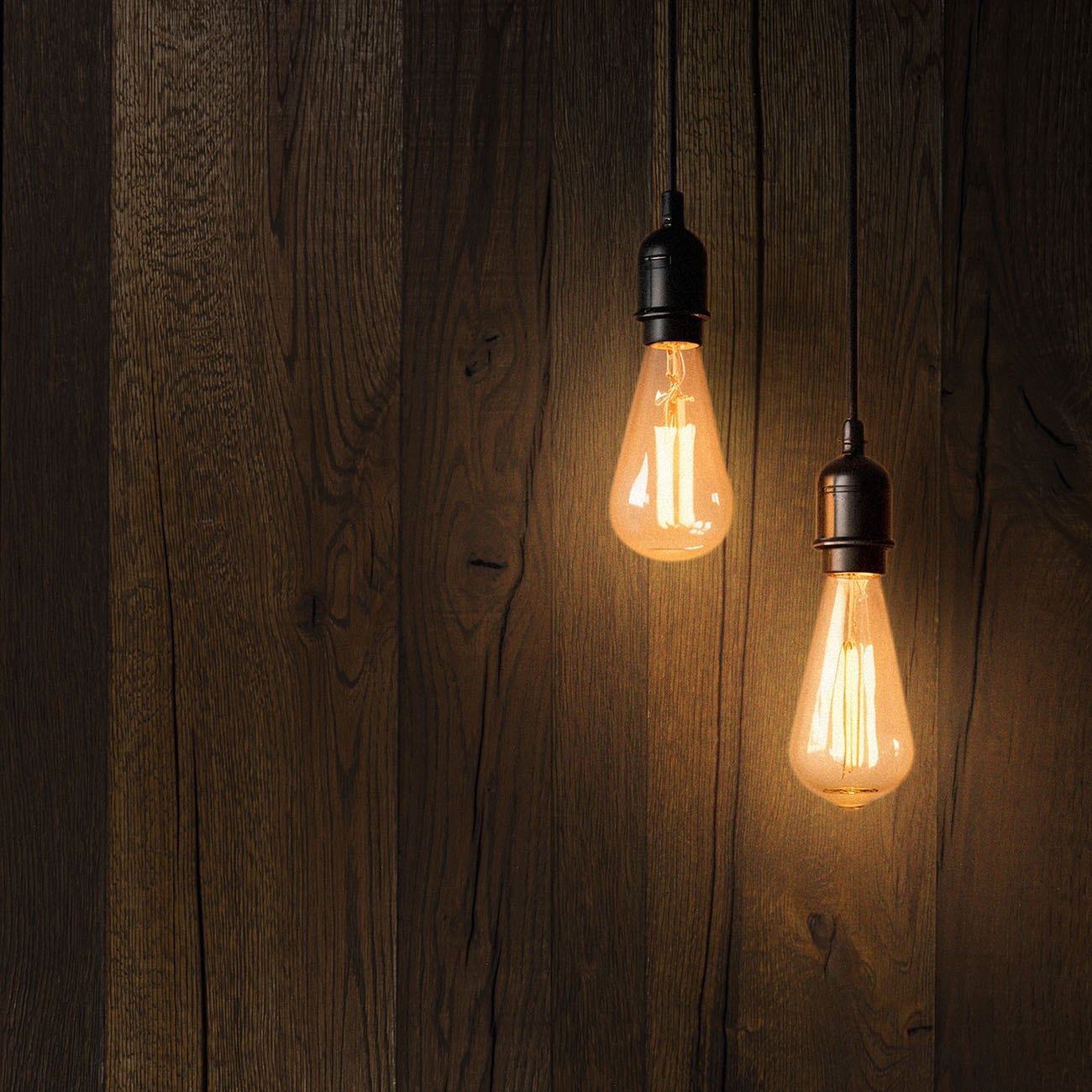 Rustic engineered oak ceiling cladding in Mitchells Lane finish.