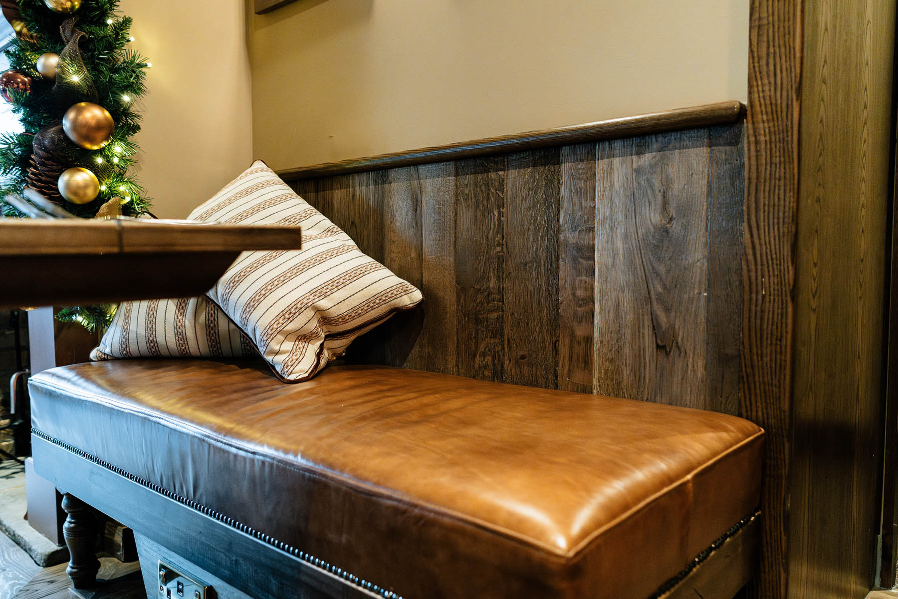 Hospitality interior featuring JackEvie Danesmead wall cladding