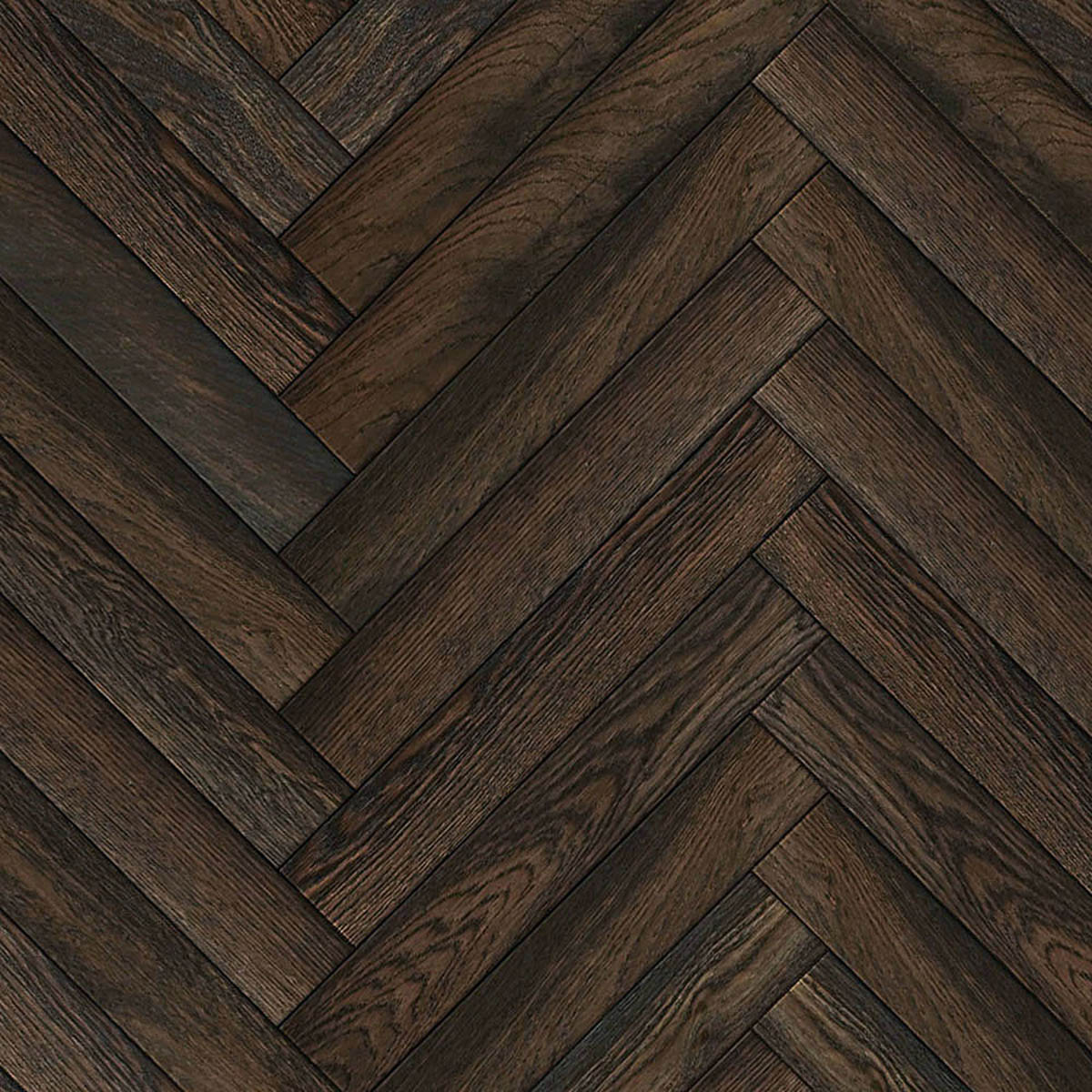 Herringbone rich burnt oak engineered wood flooring