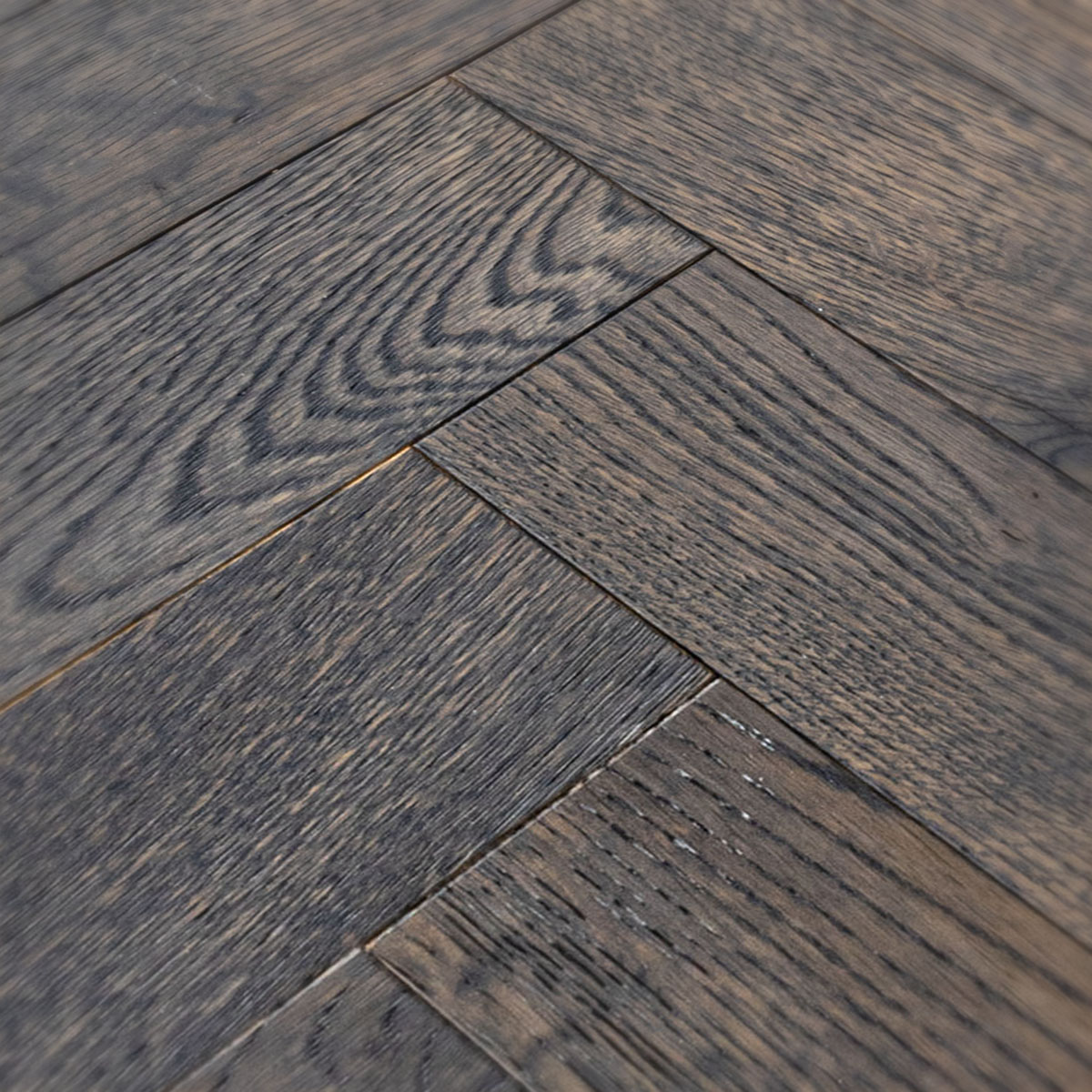 Aldersea Drive - Stone Coloured Herringbone Rustic Grade Oak