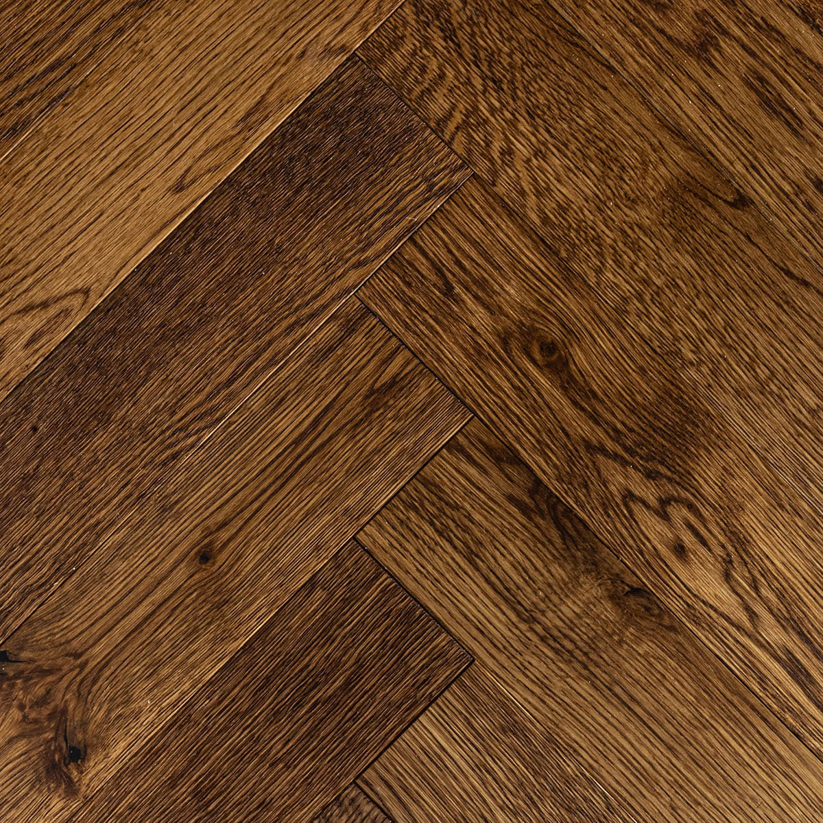 Cuckoo Road - Bronze Coloured Herringbone Wood Floor