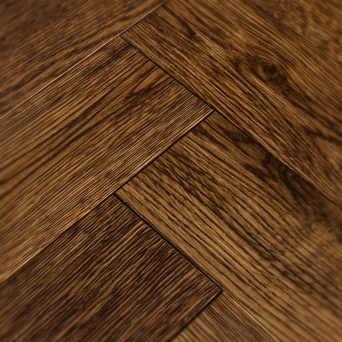 Cuckoo Road - Bronze Coloured Herringbone Wood Floor