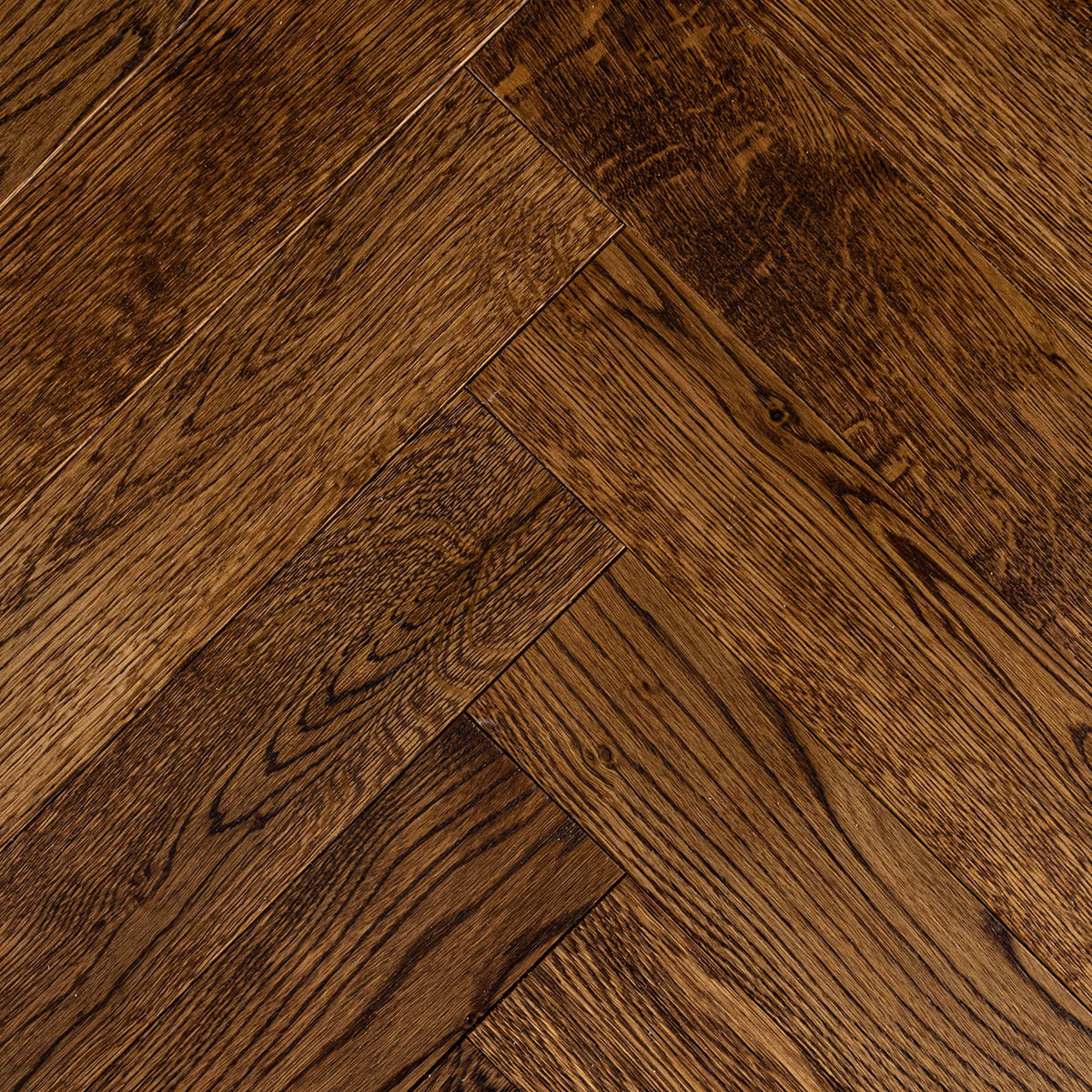 Druid Way - Mahogany Rustic Grade Herringbone Floor