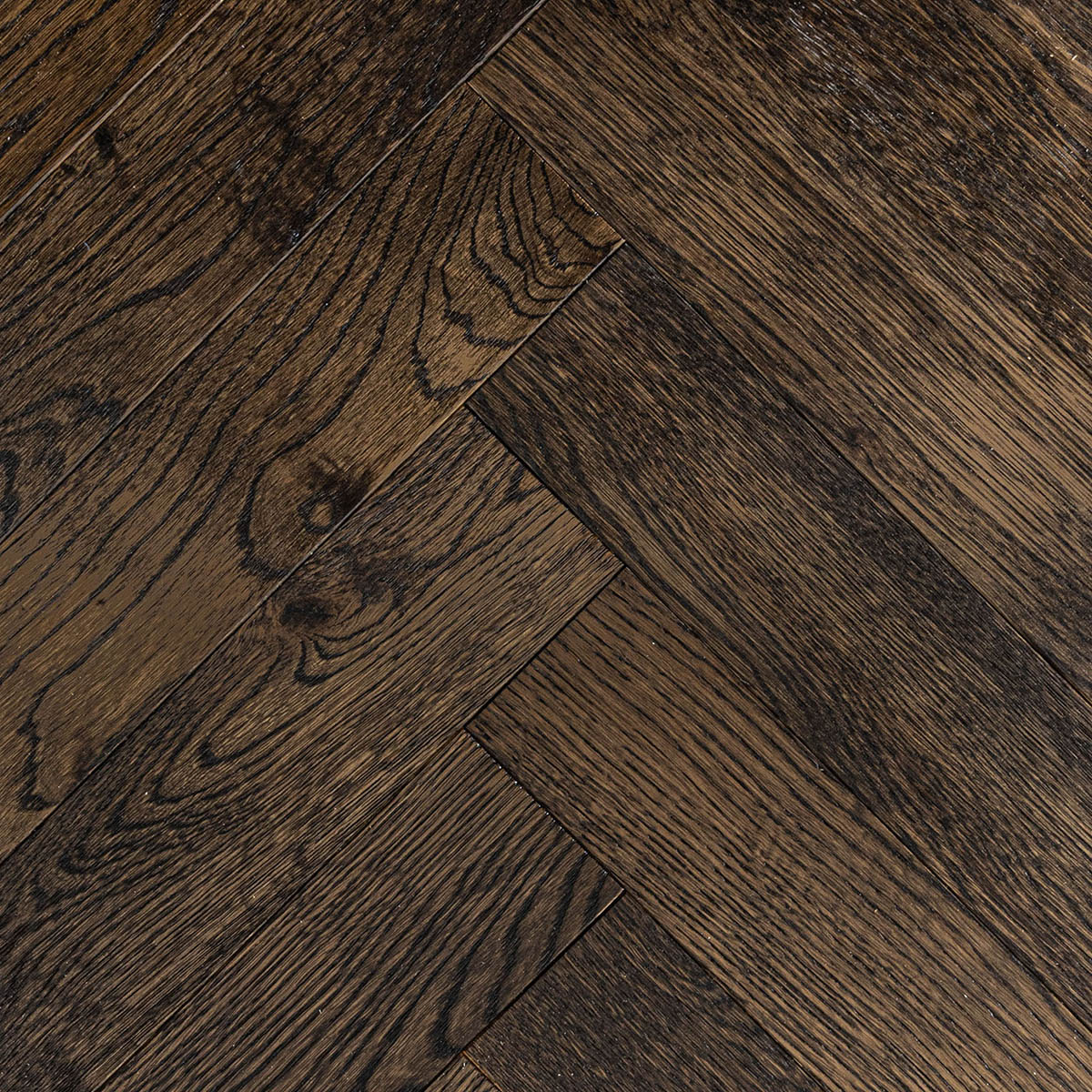 Hockley Croft - Chocolate Herringbone Engineered Oak Floor
