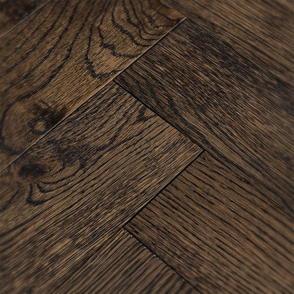 Hockley Croft - Chocolate Herringbone Engineered Oak Floor