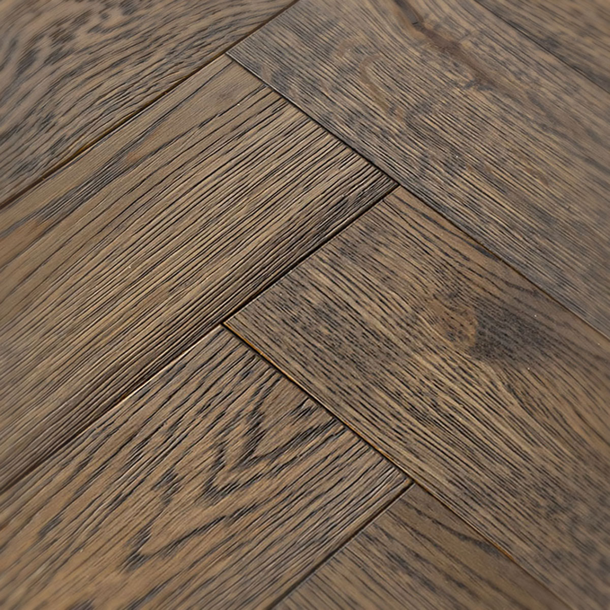 Jardine Street - Smokey Grey Rustic Herringbone Oak Floor