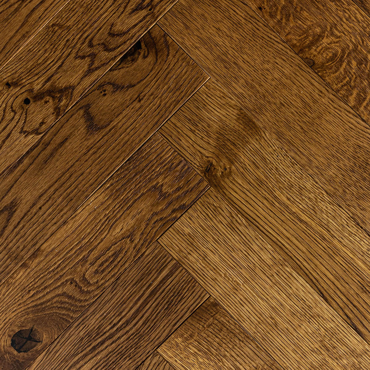 Key Drive - Brushed Rustic Grade Parquet Oak Floor