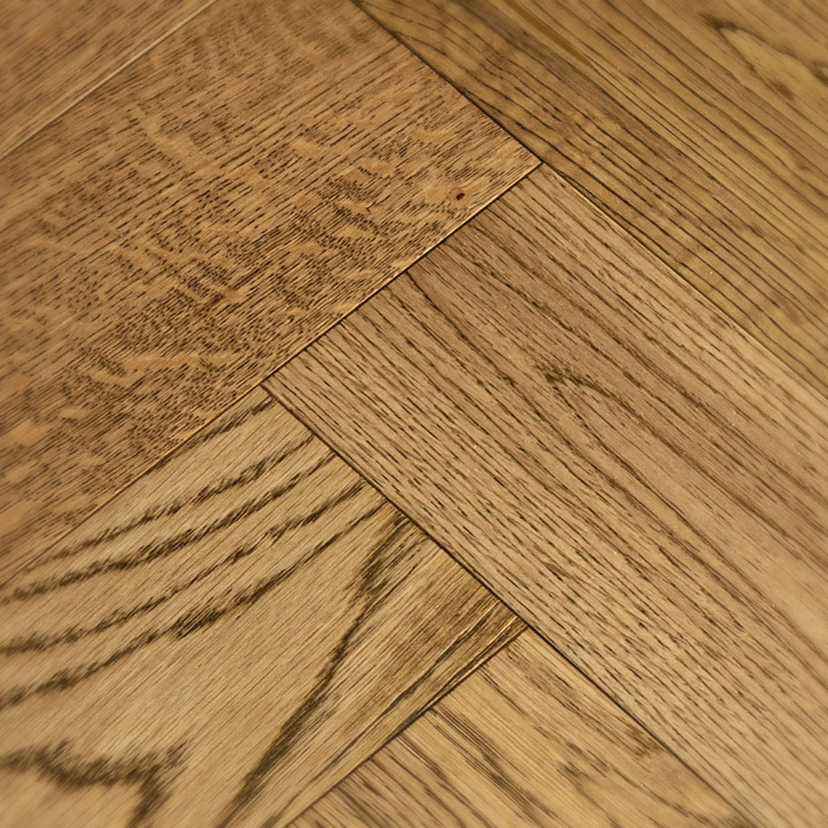 Albert Mews - Brown Herringbone Real Wood Floor