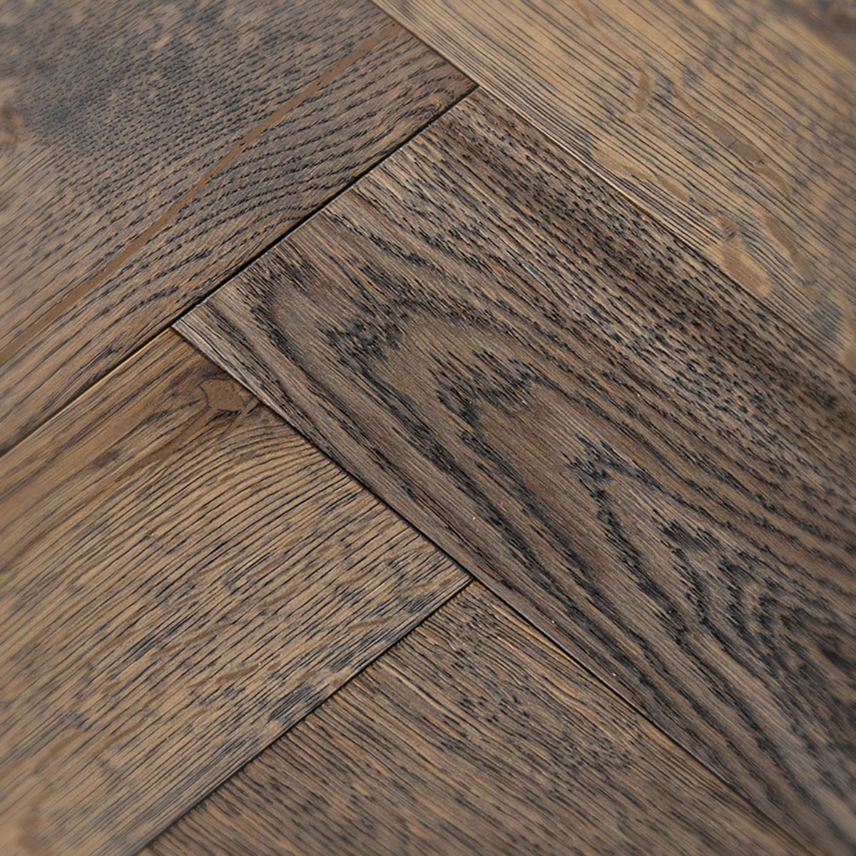 Dean Lane - Smokey Oak Herringbone Wood Floor