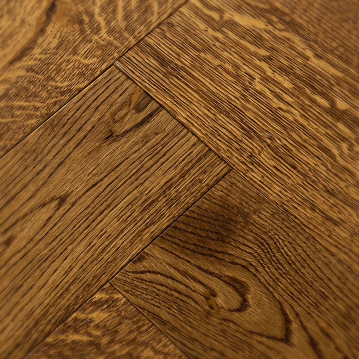 Dune Place - Golden Brown Herringbone Oak Floor 