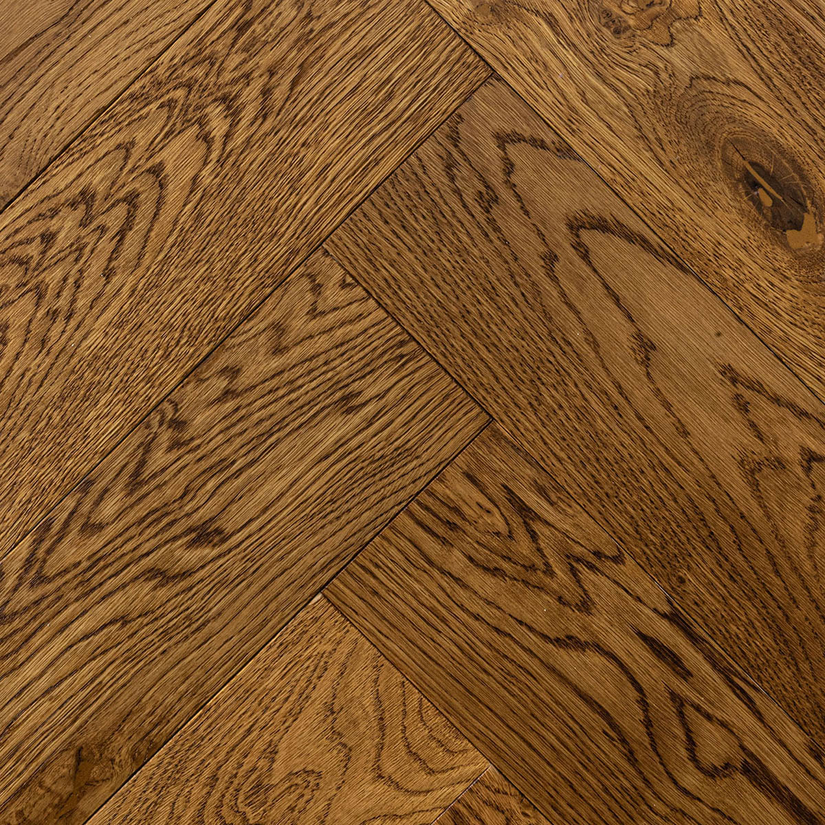 Monty Place - 16mm Thick Golden Oak Herringbone Floor 