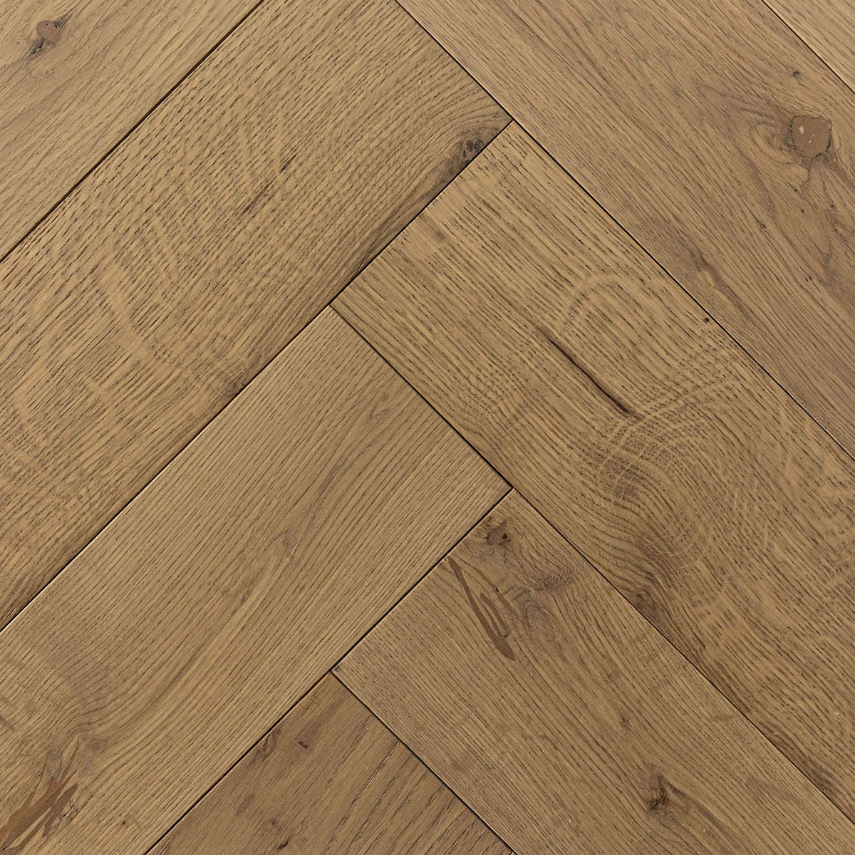 Redan Place - Natural Grade Brushed Herringbone Floor 