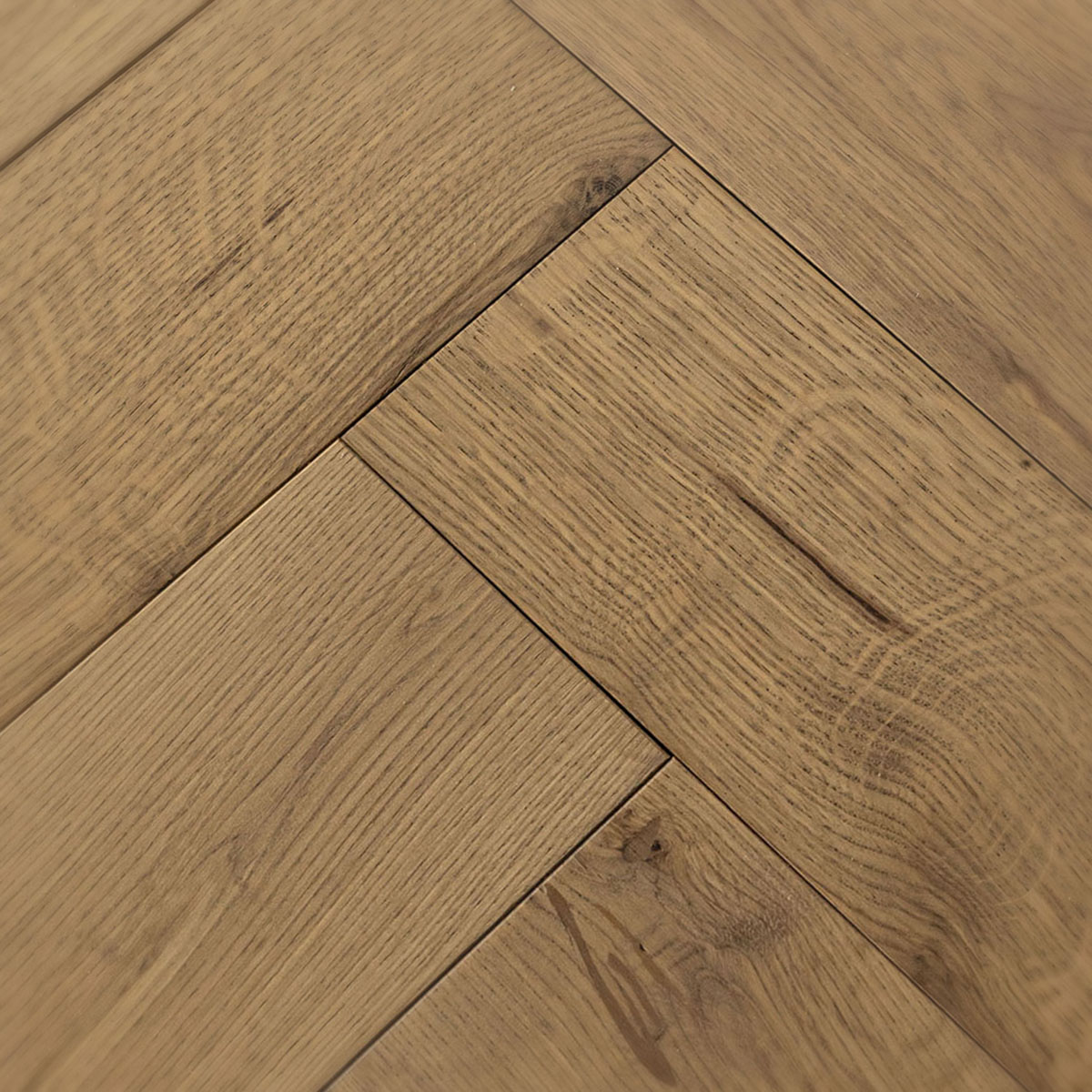 Redan Place - Natural Grade Brushed Herringbone Floor 