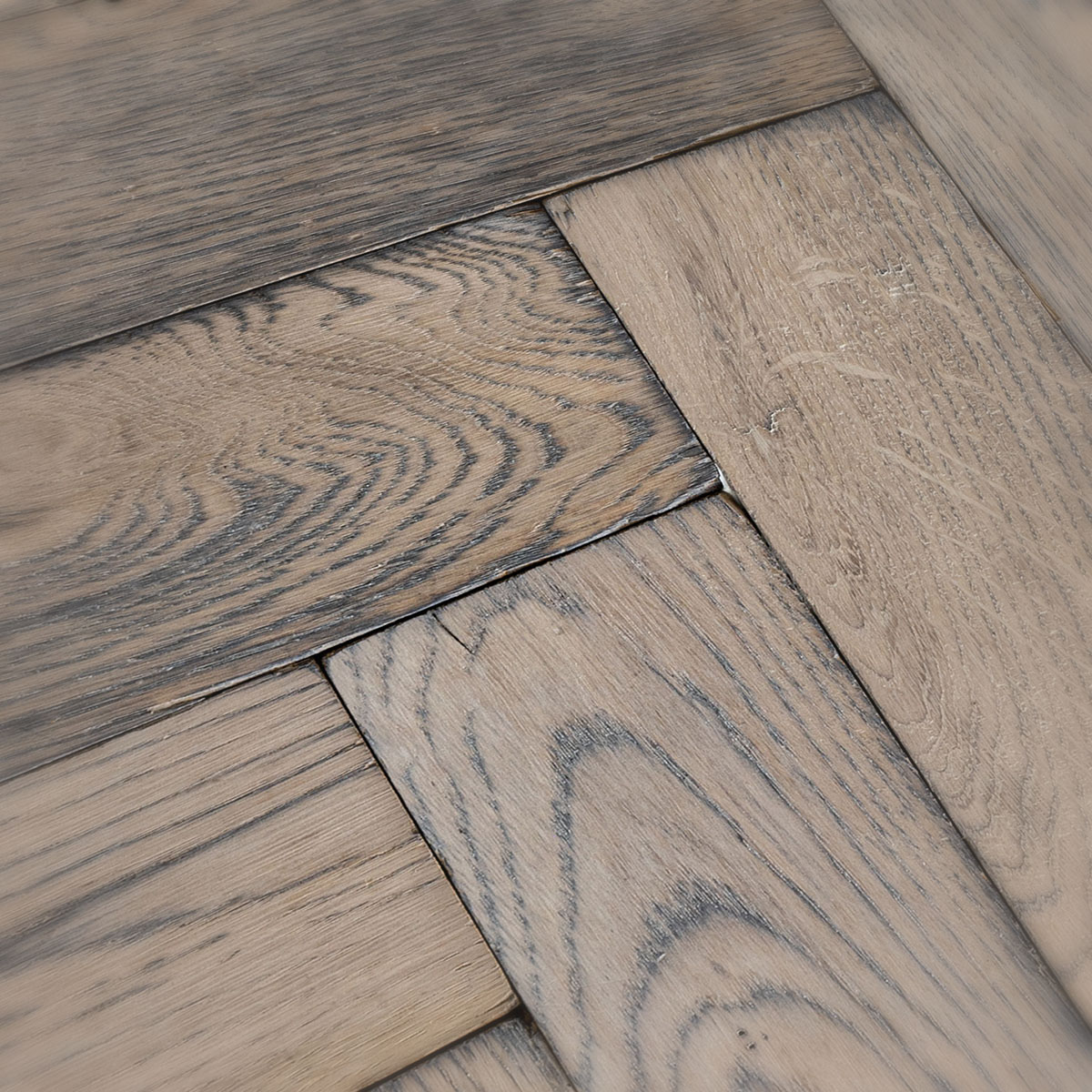 Chelsea Square - Solid Oak Polished Herringbone Floor