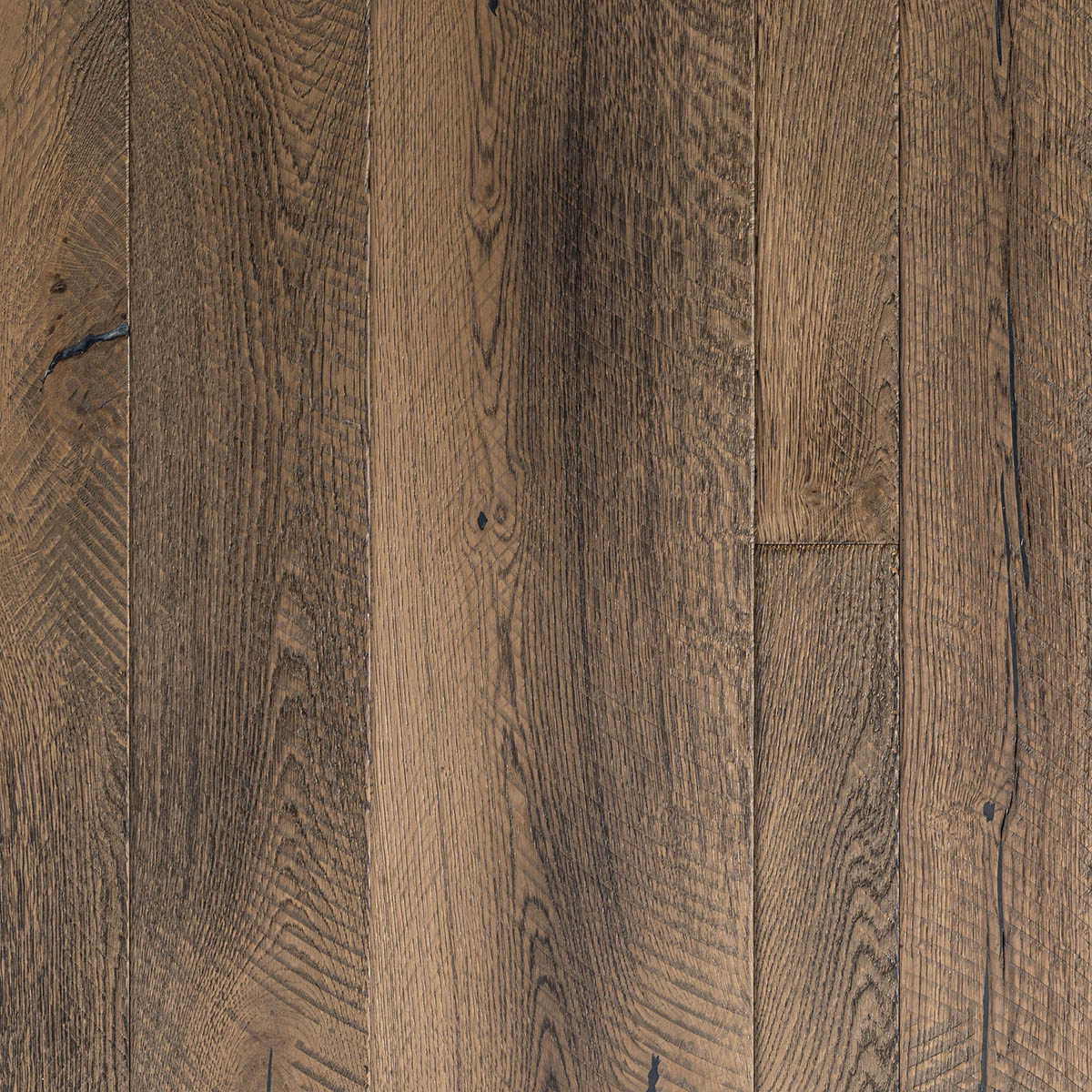 Thornbridge - Brushed, Distressed Mixed Width Oak Floor