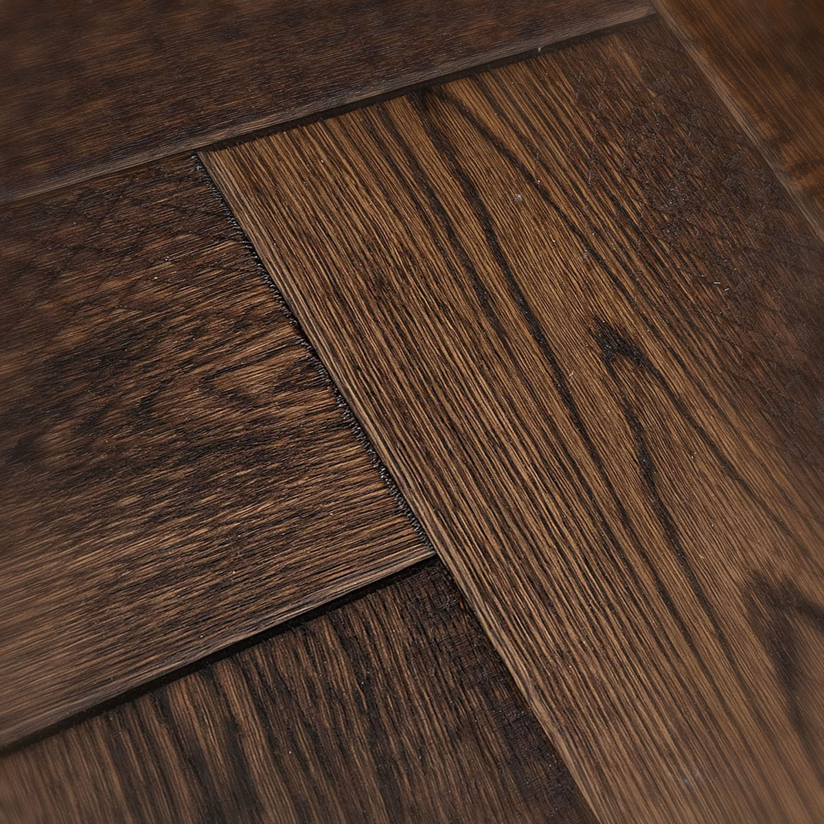 penrith-oak Herringbone - Engineered Cobbled Edged Oak Floor