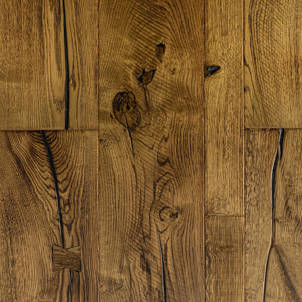 Thornbridge - Brushed, Distressed Mixed Width Oak Floor