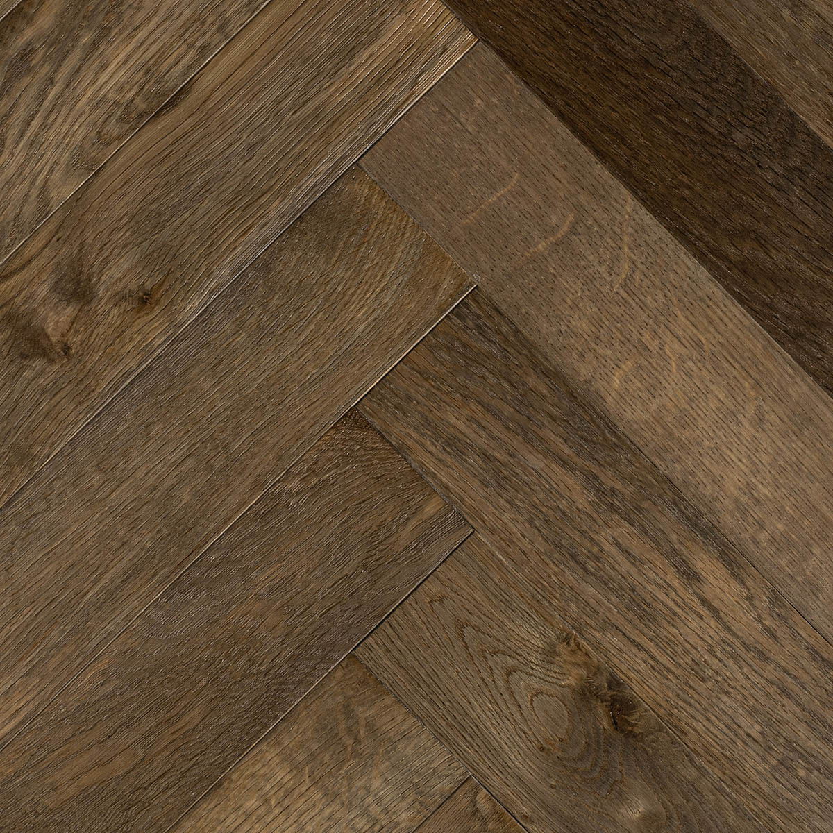 Clapton Way - Rustic-Grade Oak Herringbone Floor 280mm x 70mm