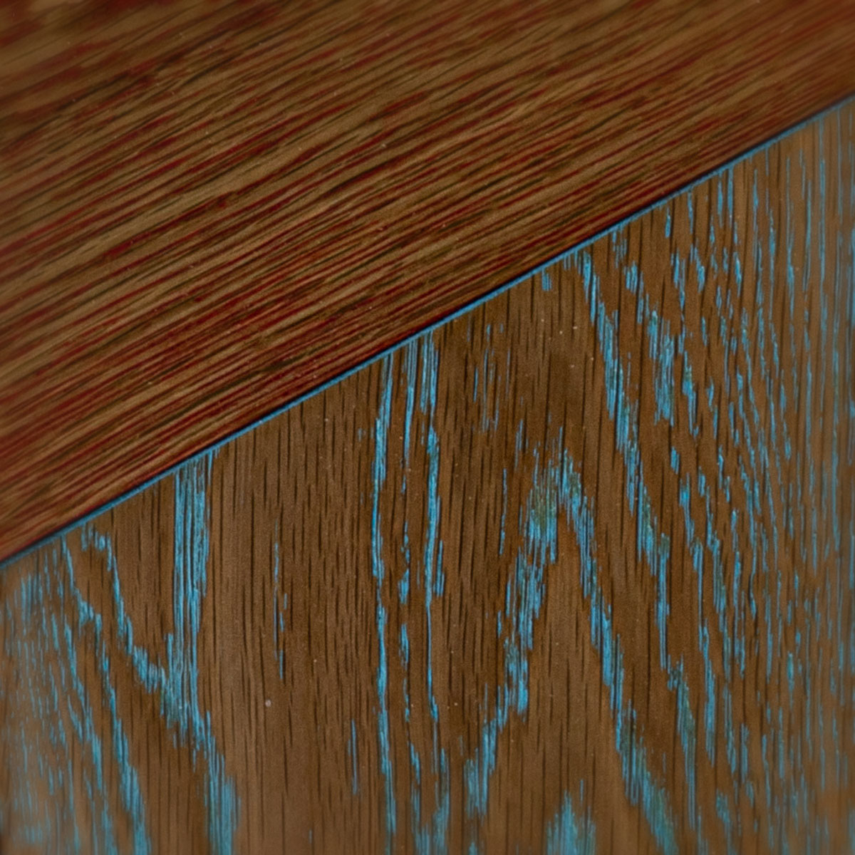 Harlequin Drive - Geometric Diamond Shaped Wood Floor close-up