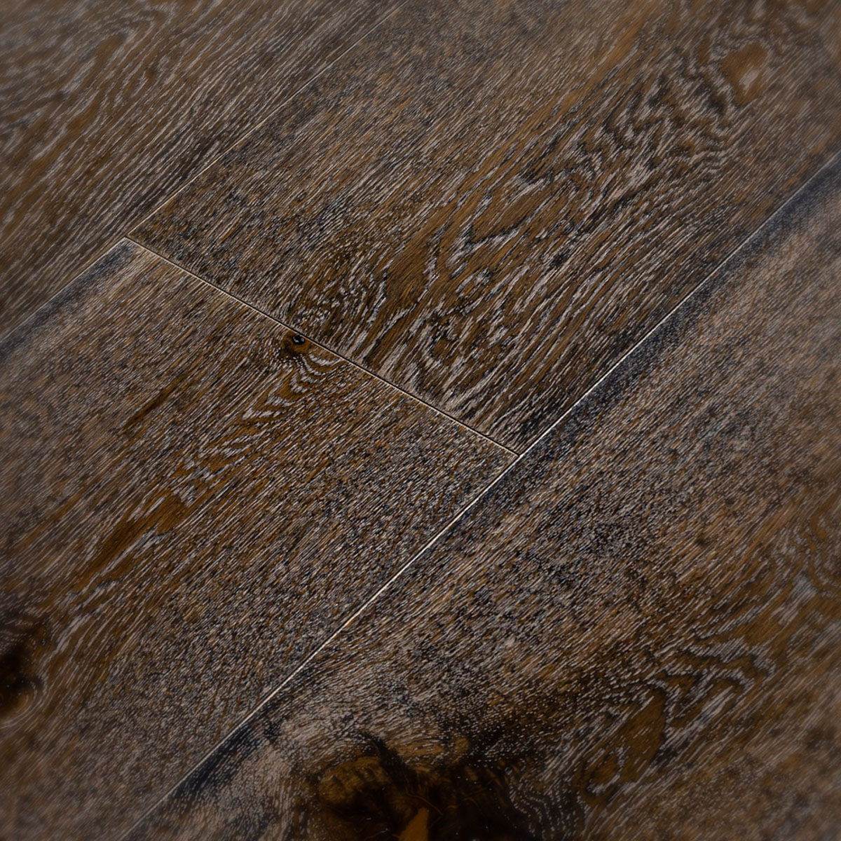 Hill Street - Dark Lime-Washed Rustic Grade Oak Floor