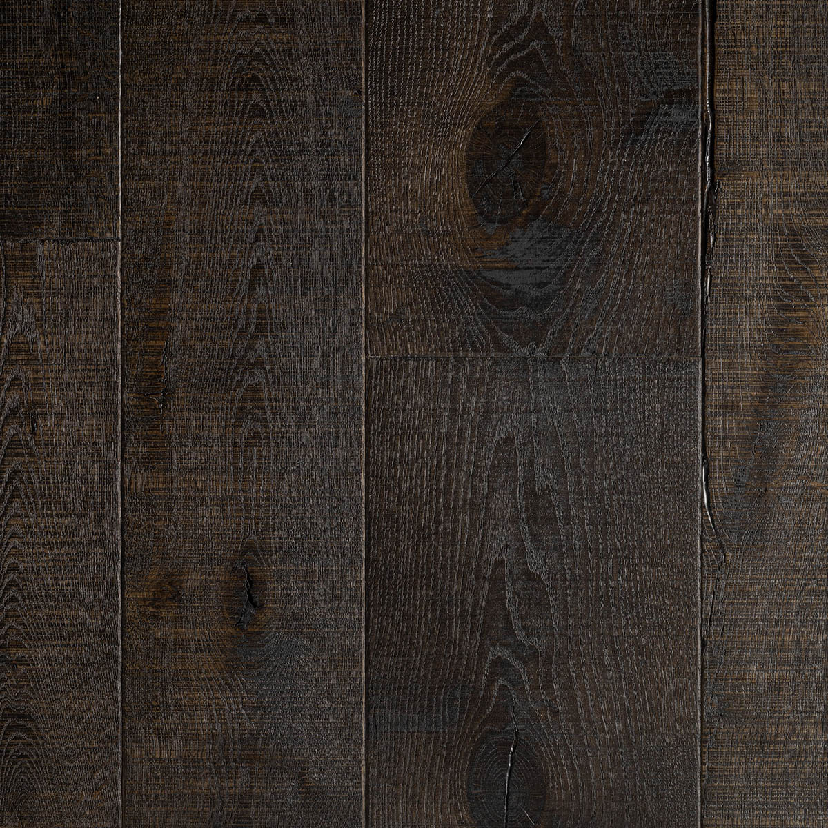 Dark ebony antique engineered oak 21mm thick wood flooring