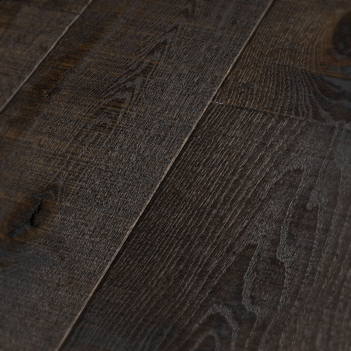 Dark ebony antique engineered oak 21mm thick wood flooring