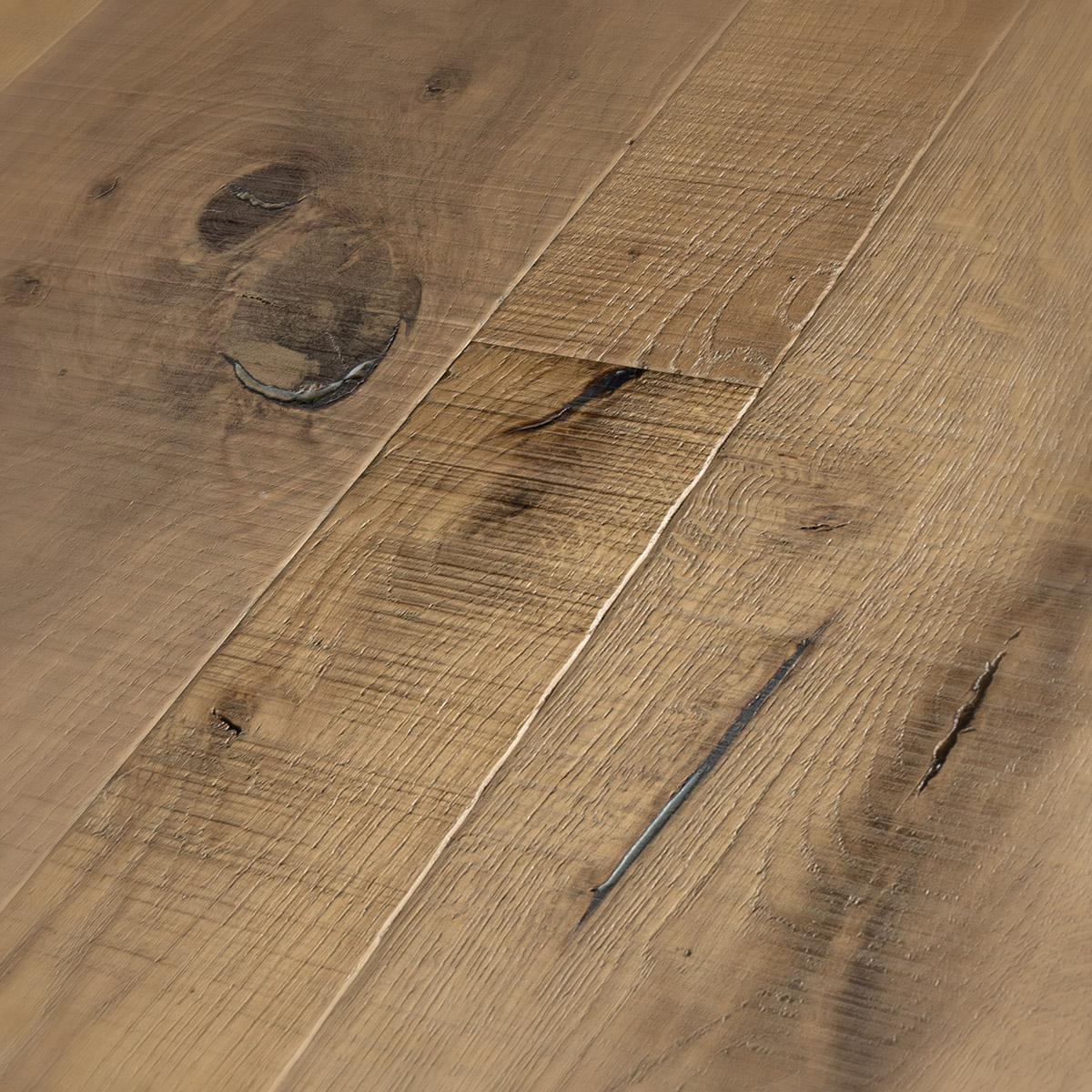 Sandstone rustic knotted engineered oak wood flooring