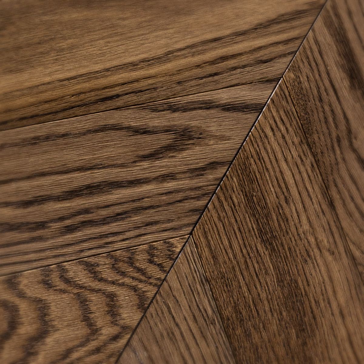 Natural-grade European oak floor finished with a walnut stain