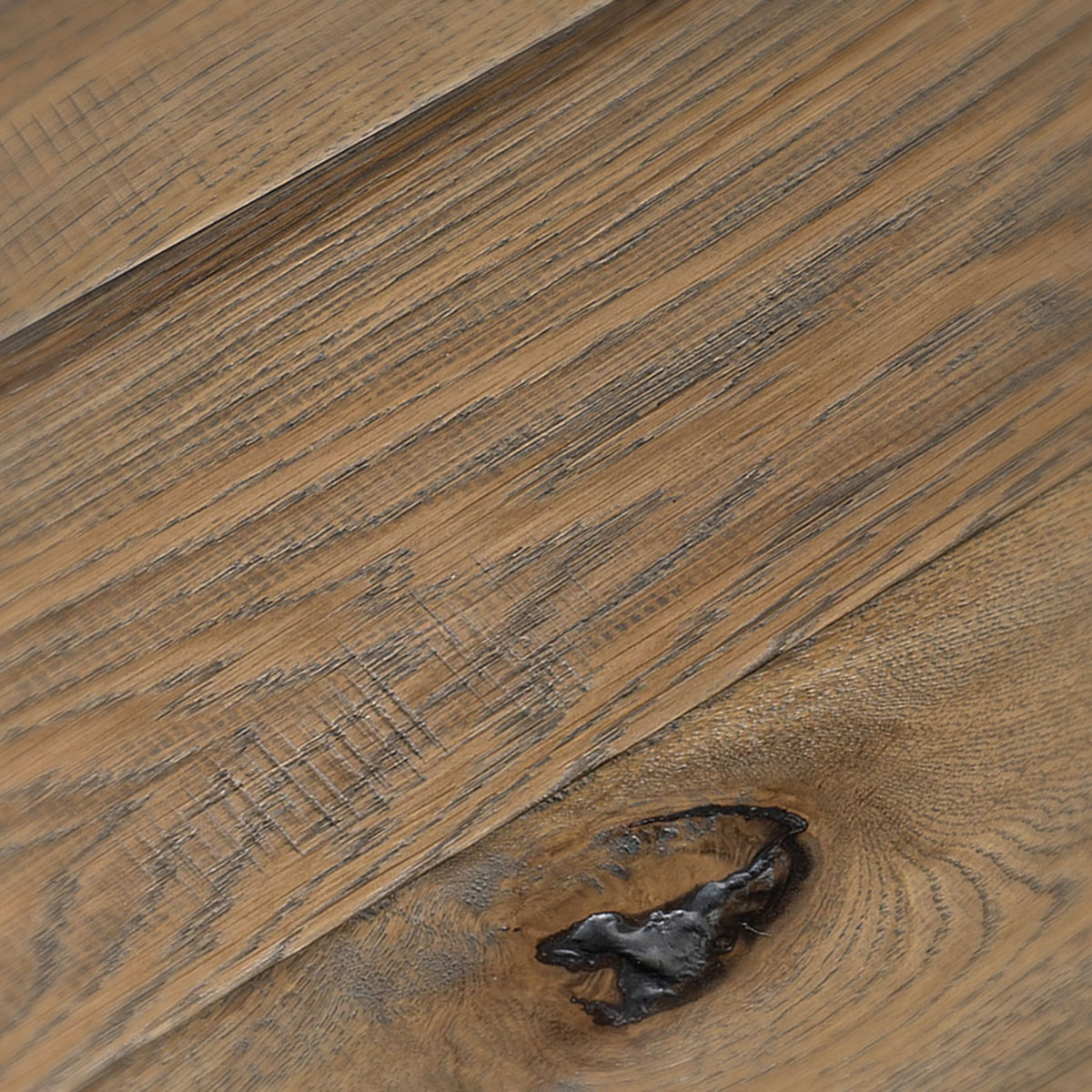 Hollowbrook Herringbone - Tumbled Edged Rustic Grade European Oak Floor