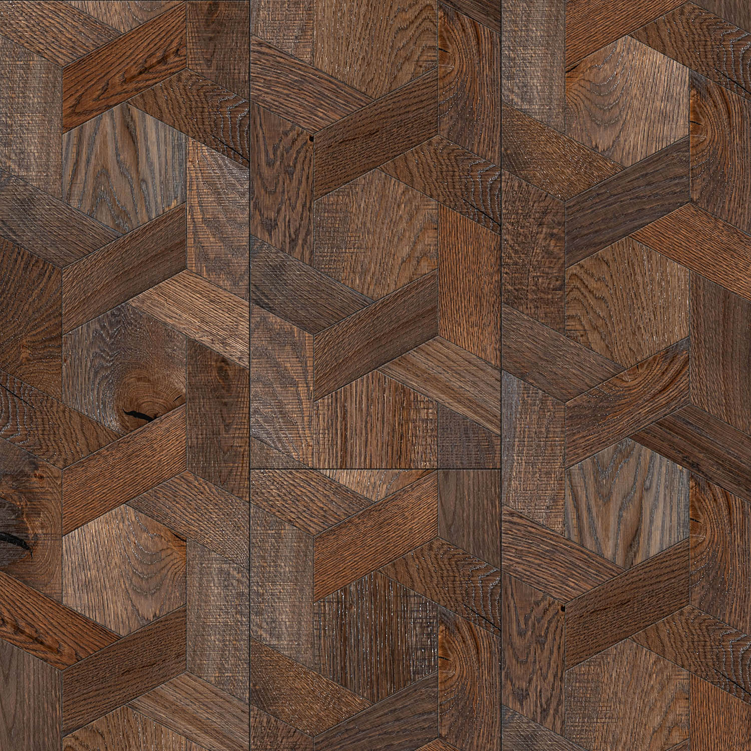Dodman Road - basket-woven parquet floor close-up