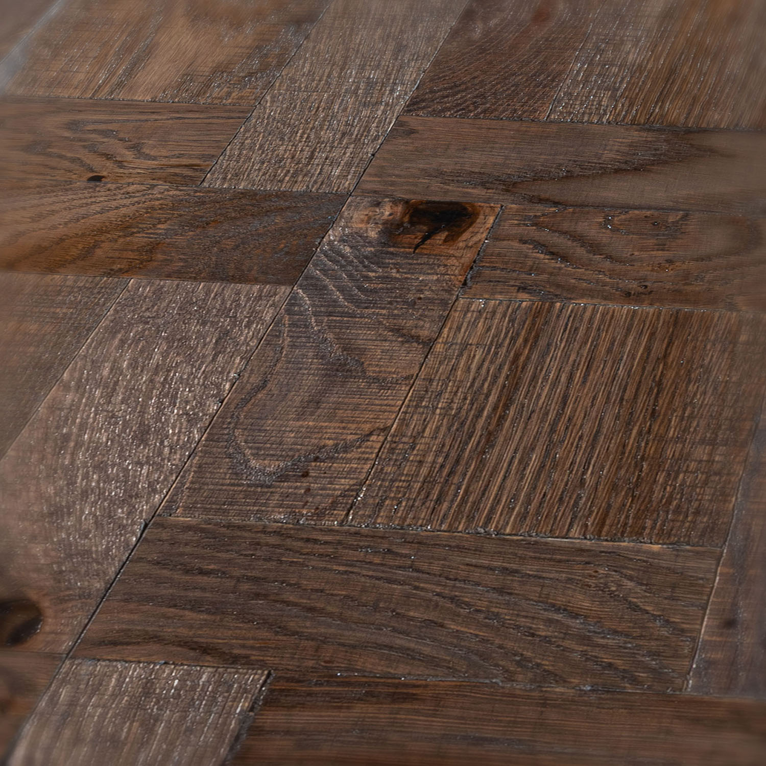 Parquet plank floor close-up
