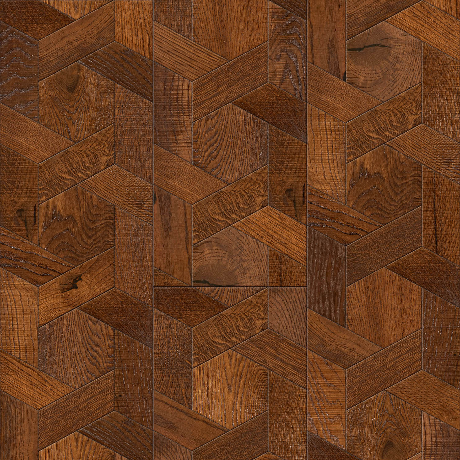 Hornby Grove - basket-woven parquet floor close-up