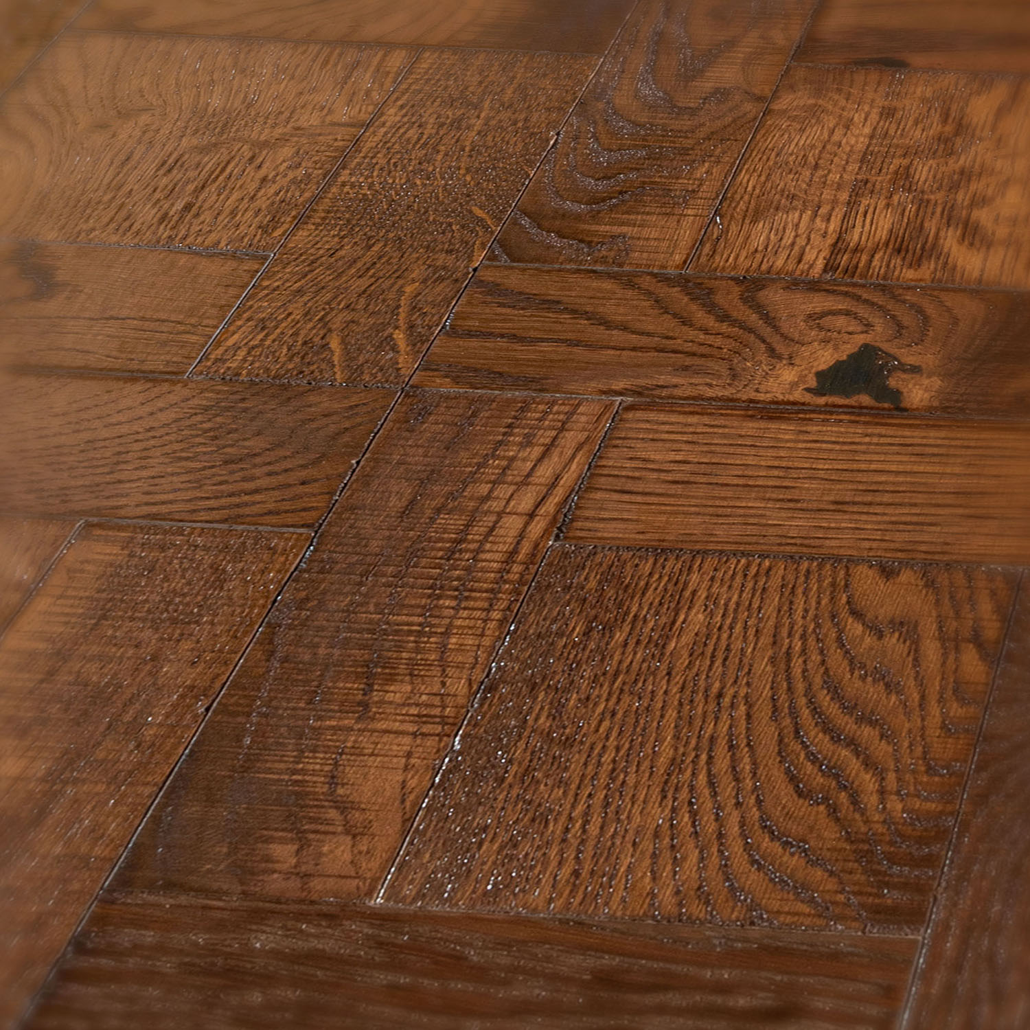 Parquet plank floor close-up