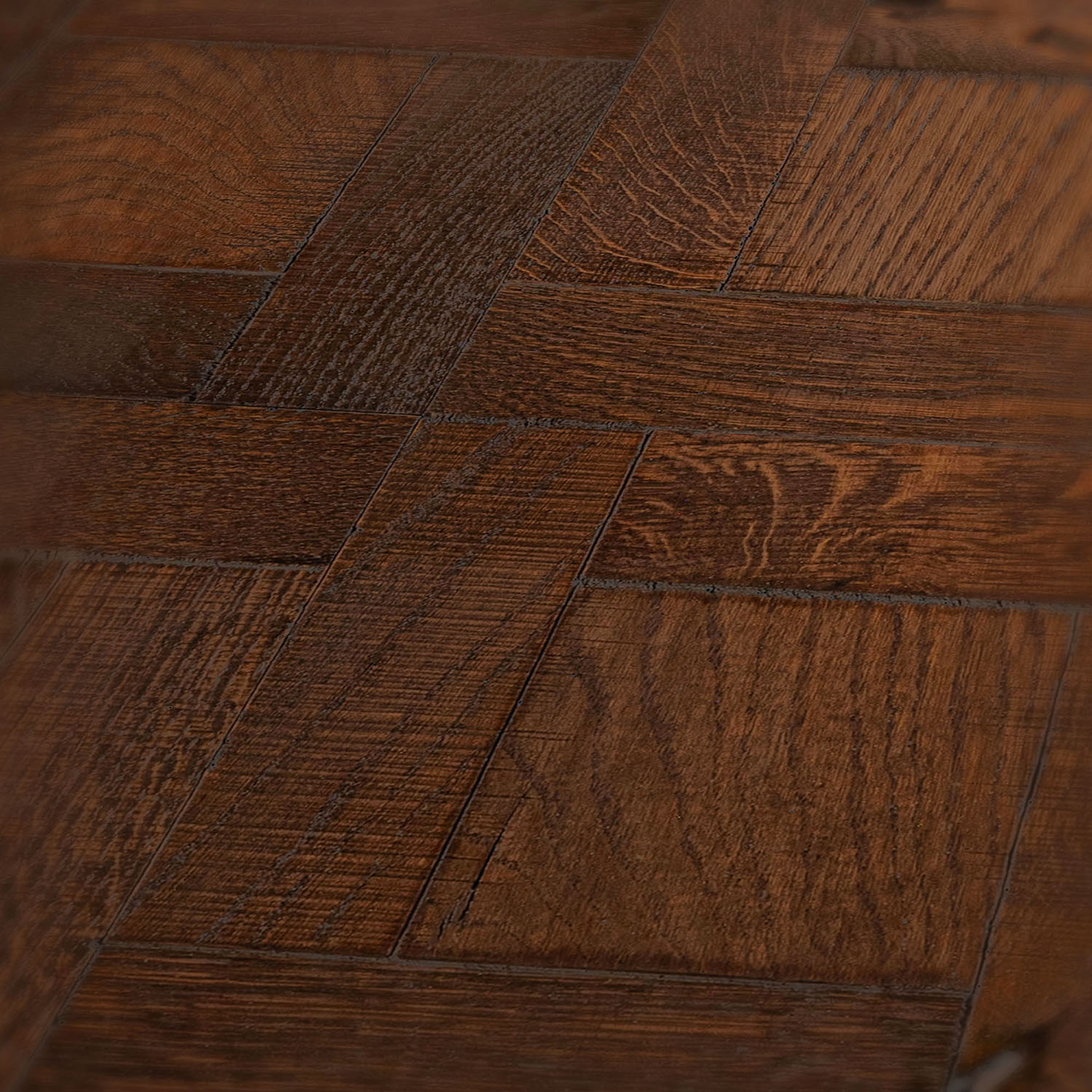 Power Court parquet plank floor close-up